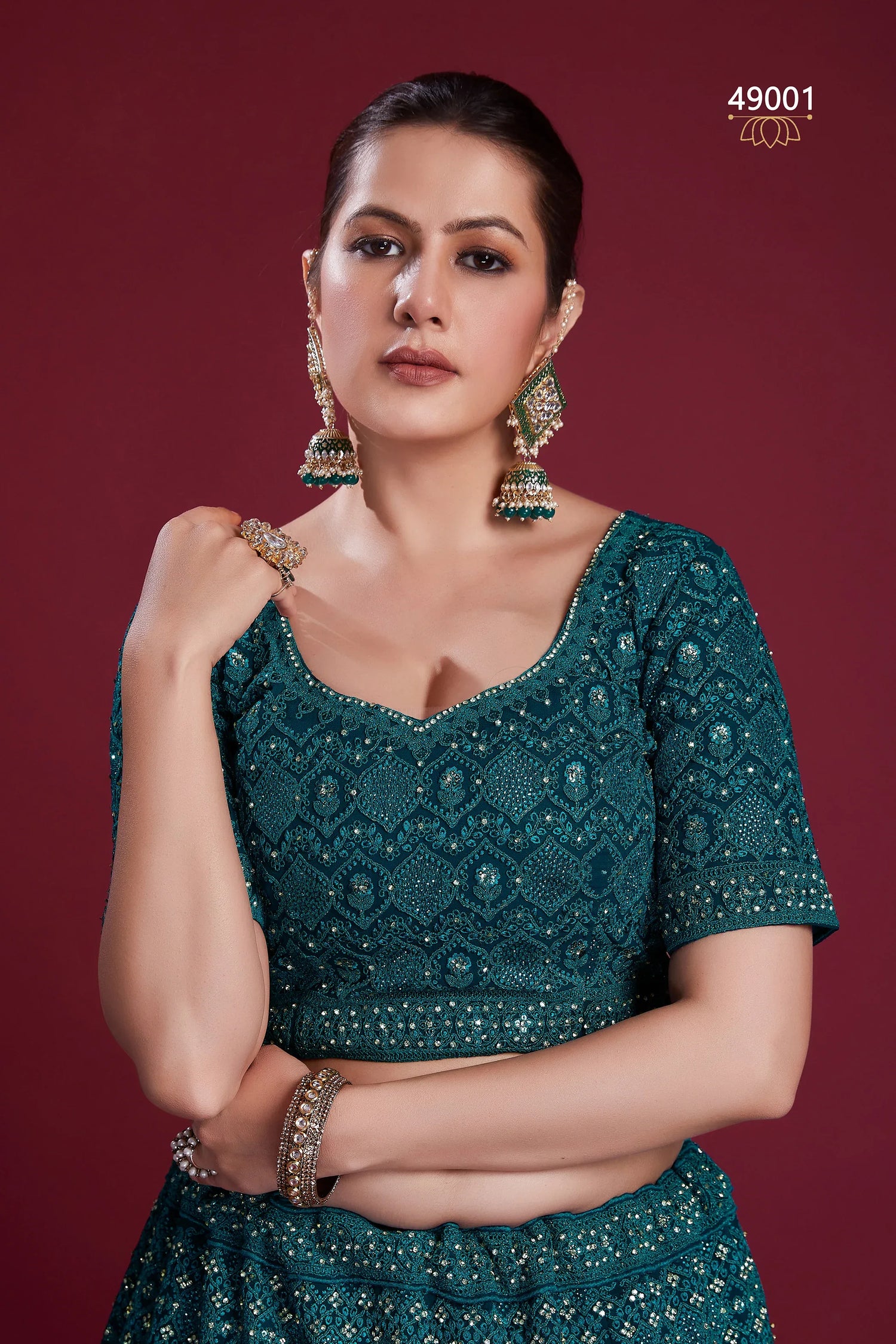 Poshak Vol 6 Designer Occasion Wear Lehenga D.No 49001 - Anant Exports