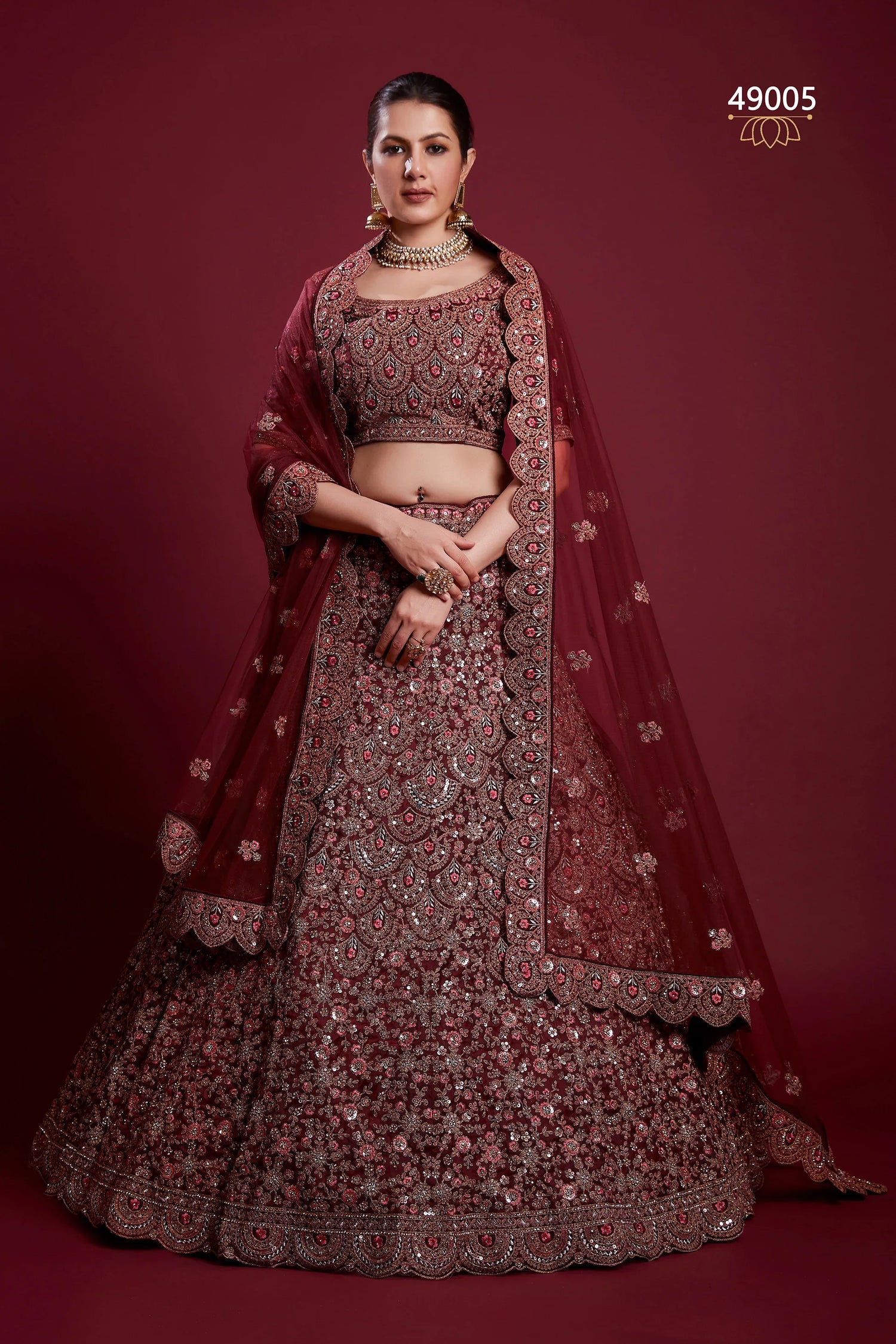 Poshak Vol 6 Designer Occasion Wear Lehenga D.No 49005 - Anant Exports