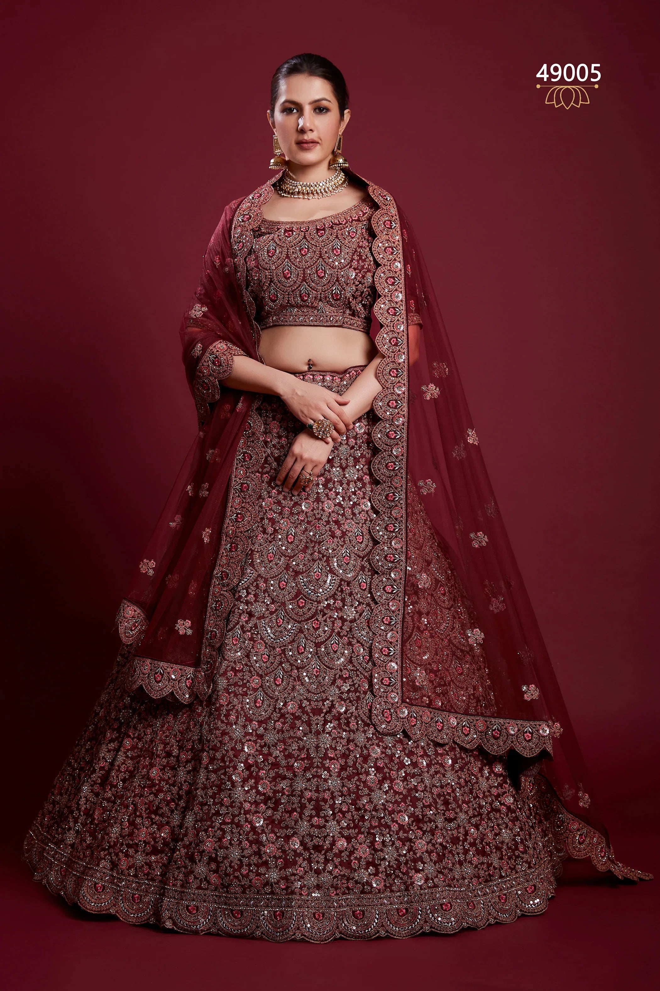 Poshak Vol 6 Designer Occasion Wear Lehenga D.No 49005 - Anant Exports