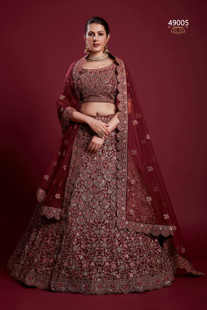 Poshak Vol 6 Designer Occasion Wear Lehenga D.No 49005 - Anant Exports