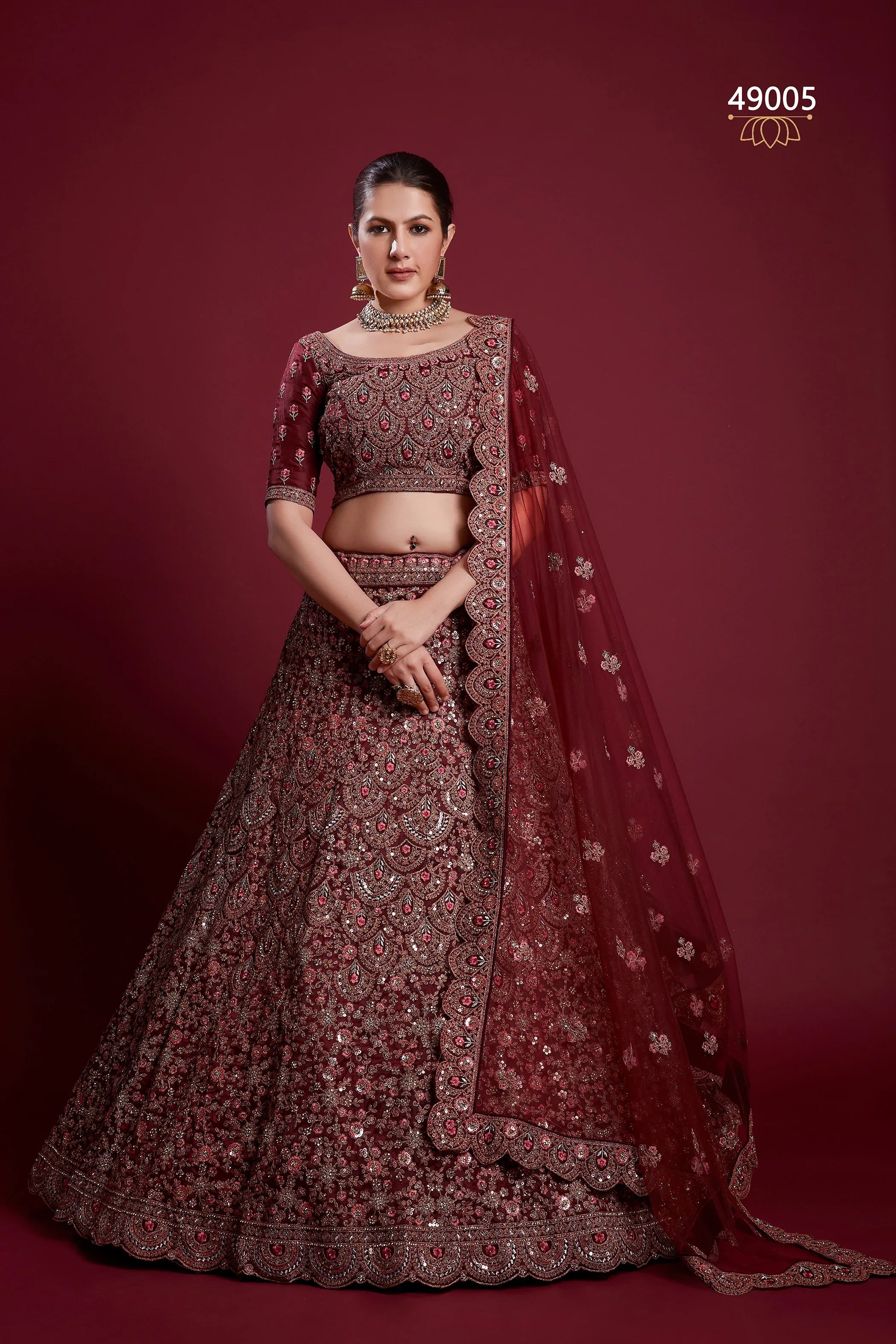 Poshak Vol 6 Designer Occasion Wear Lehenga D.No 49005 - Anant Exports