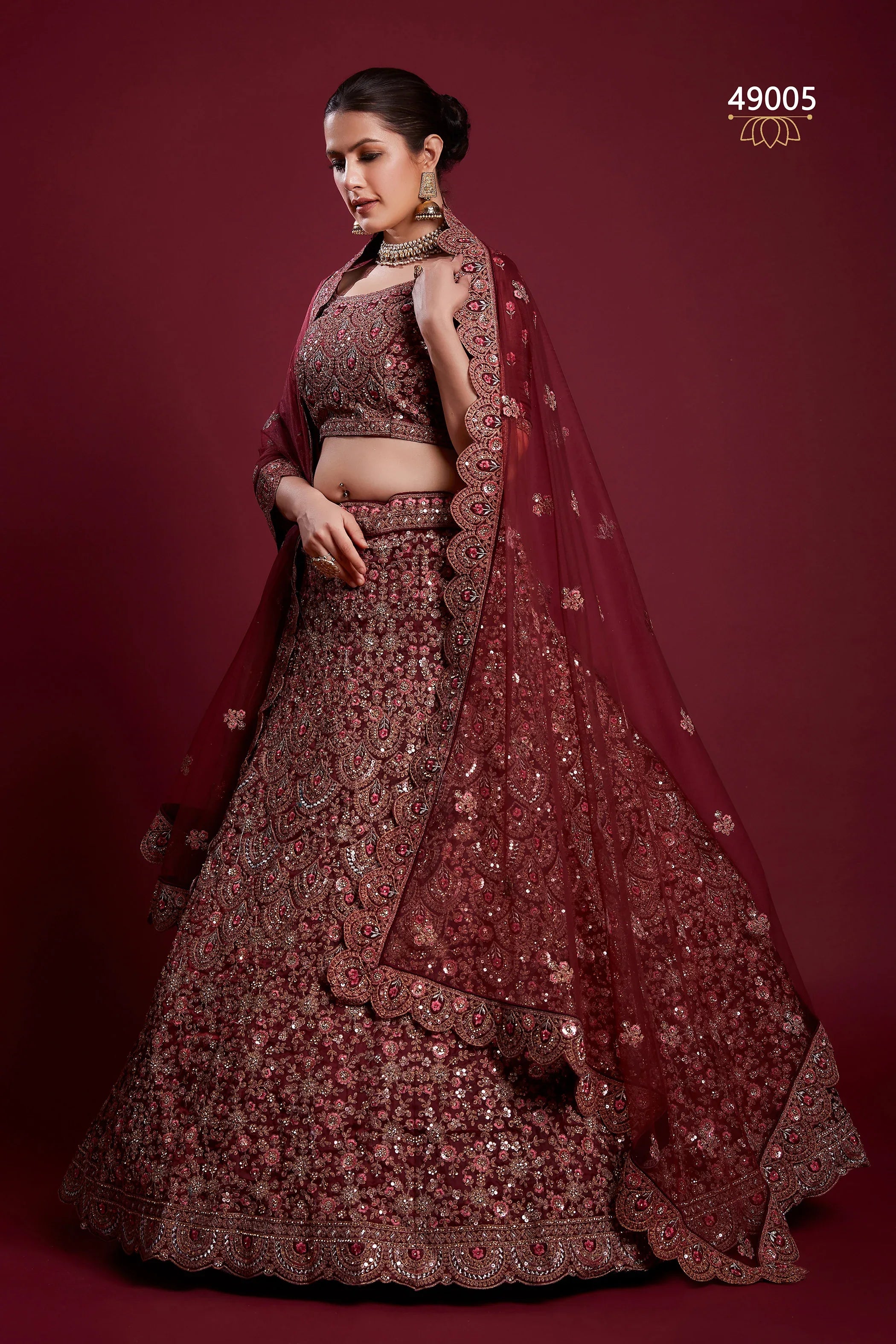 Poshak Vol 6 Designer Occasion Wear Lehenga D.No 49005 - Anant Exports