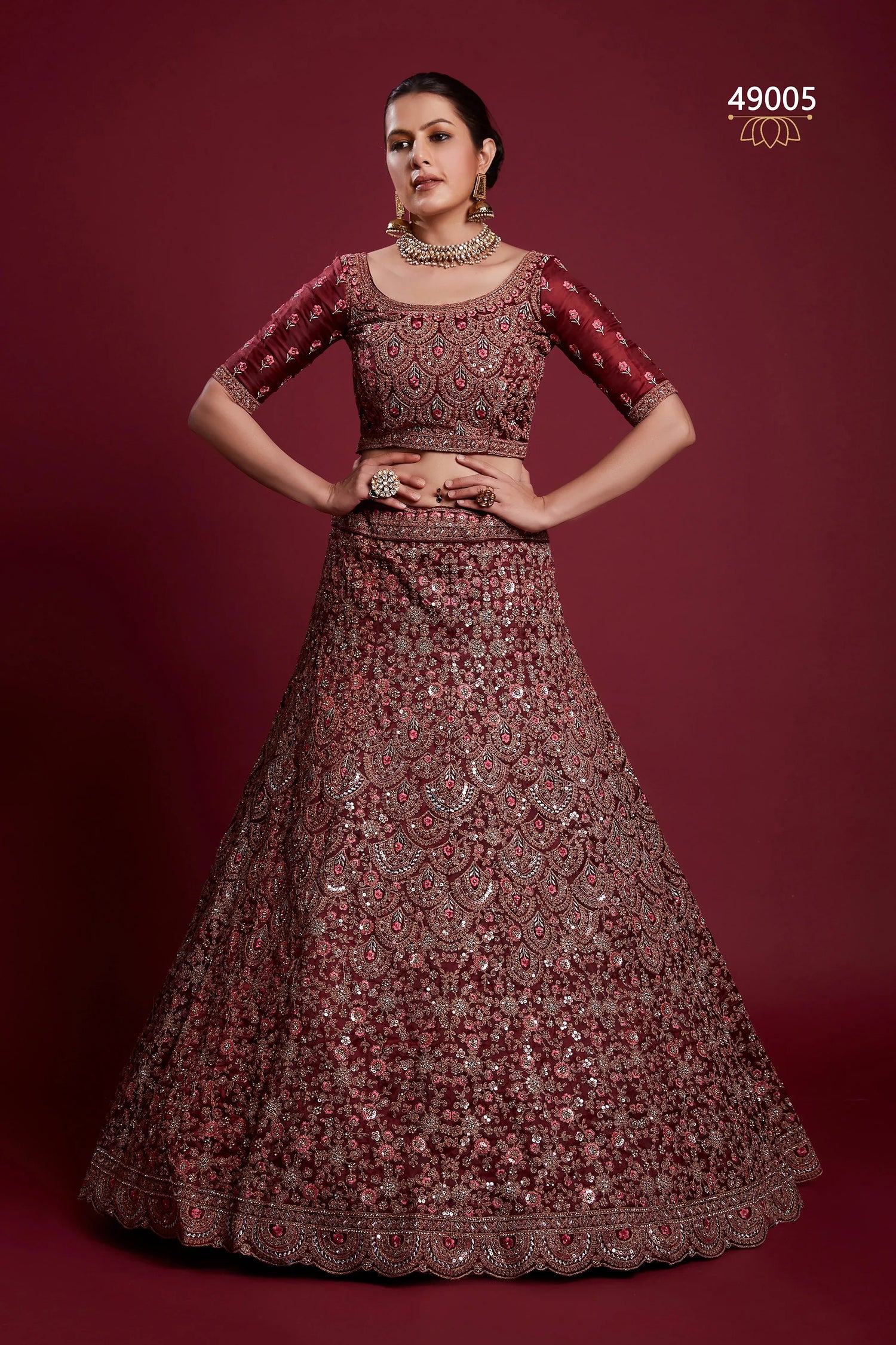 Poshak Vol 6 Designer Occasion Wear Lehenga D.No 49005 - Anant Exports