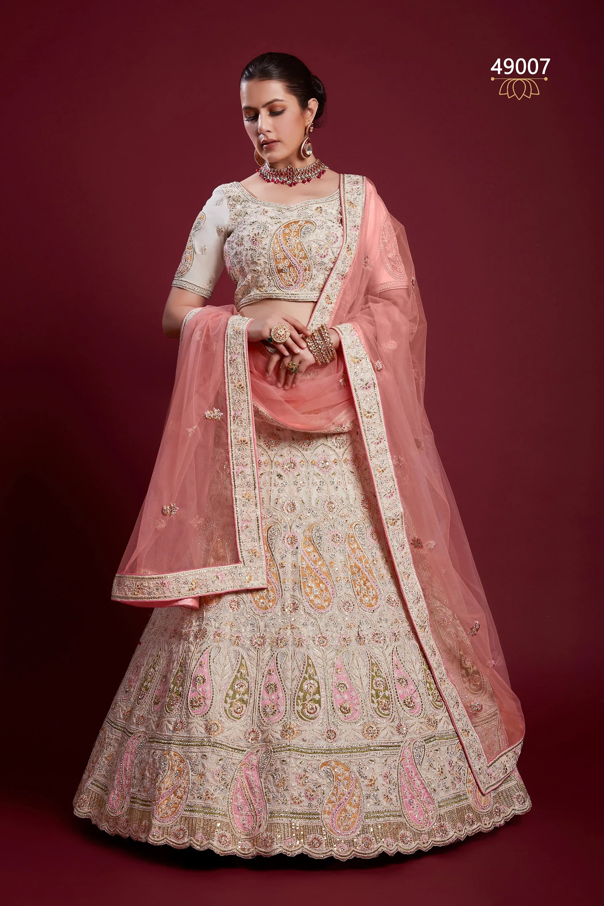Poshak Vol 6 Designer Occasion Wear Lehenga D.No 49007 - Anant Exports