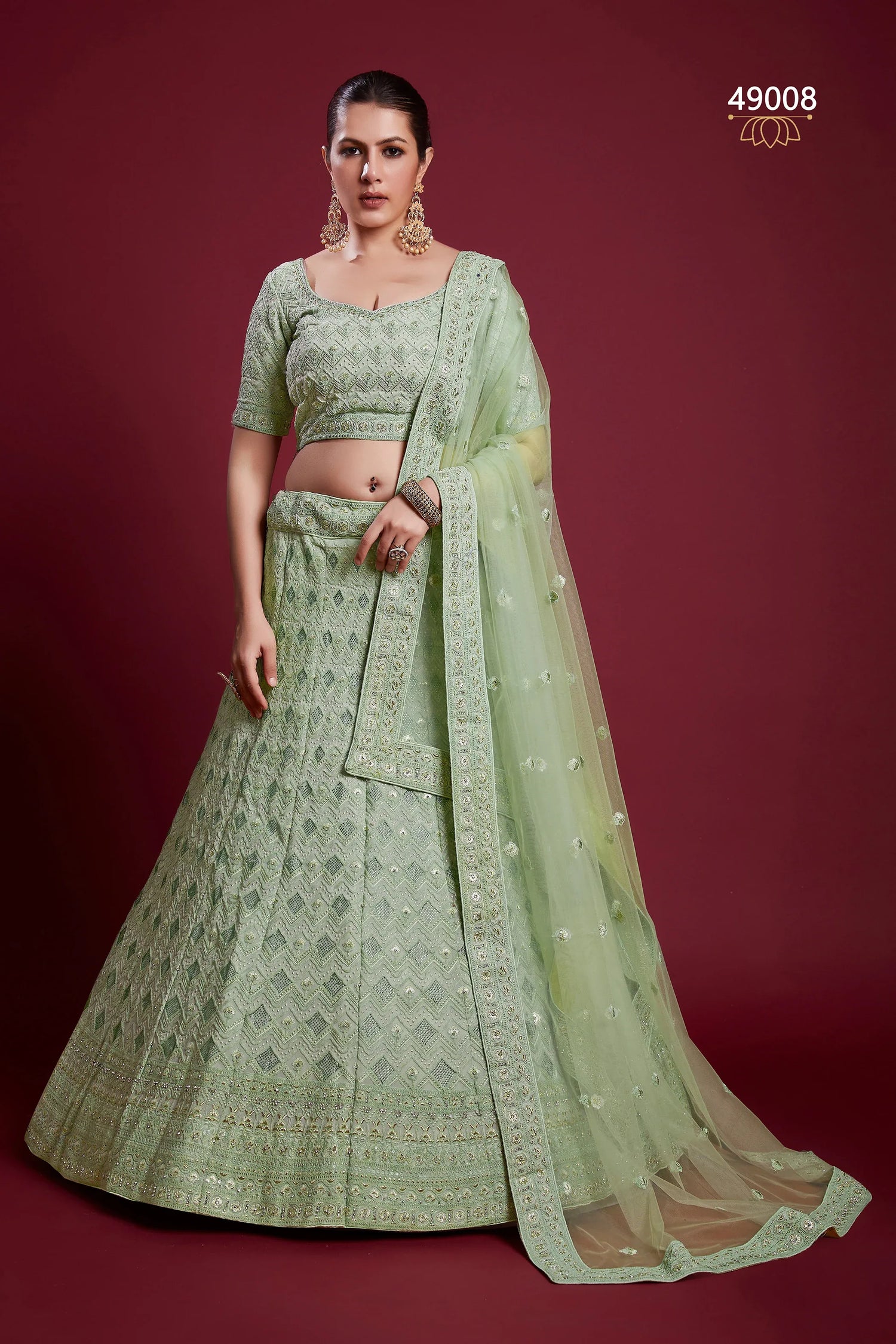 Poshak Vol 6 Designer Occasion Wear Lehenga D.No 49008 - Anant Exports