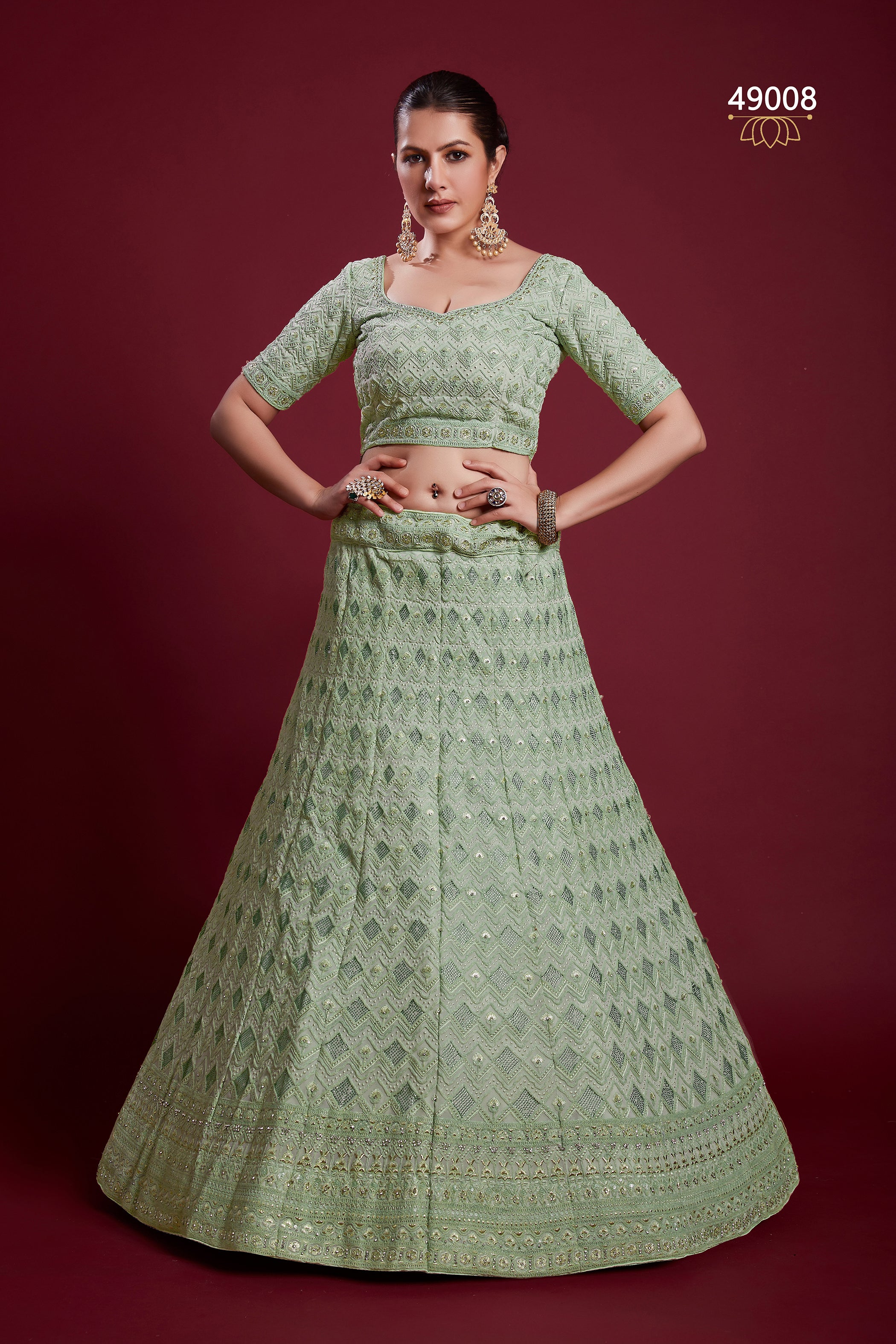 Poshak Vol 6 Designer Occasion Wear Lehenga D.No 49008