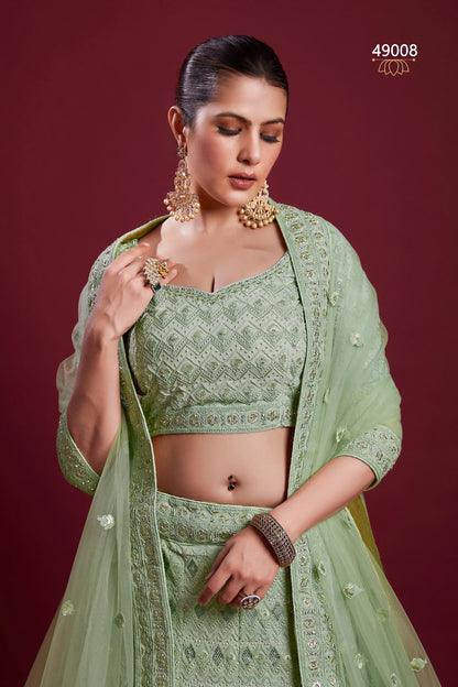 Poshak Vol 6 Designer Occasion Wear Lehenga D.No 49008 - Anant Exports