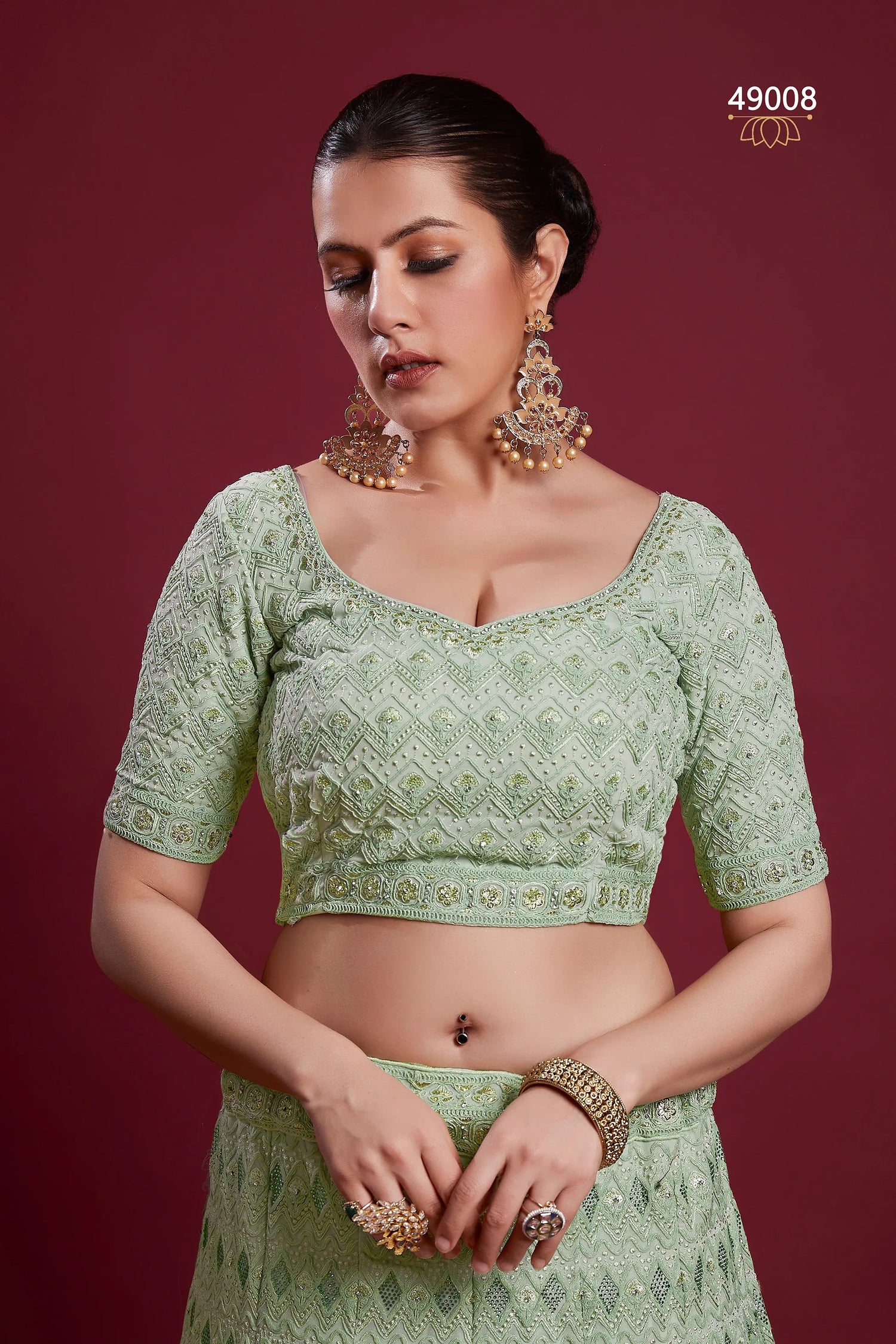 Poshak Vol 6 Designer Occasion Wear Lehenga D.No 49008 - Anant Exports