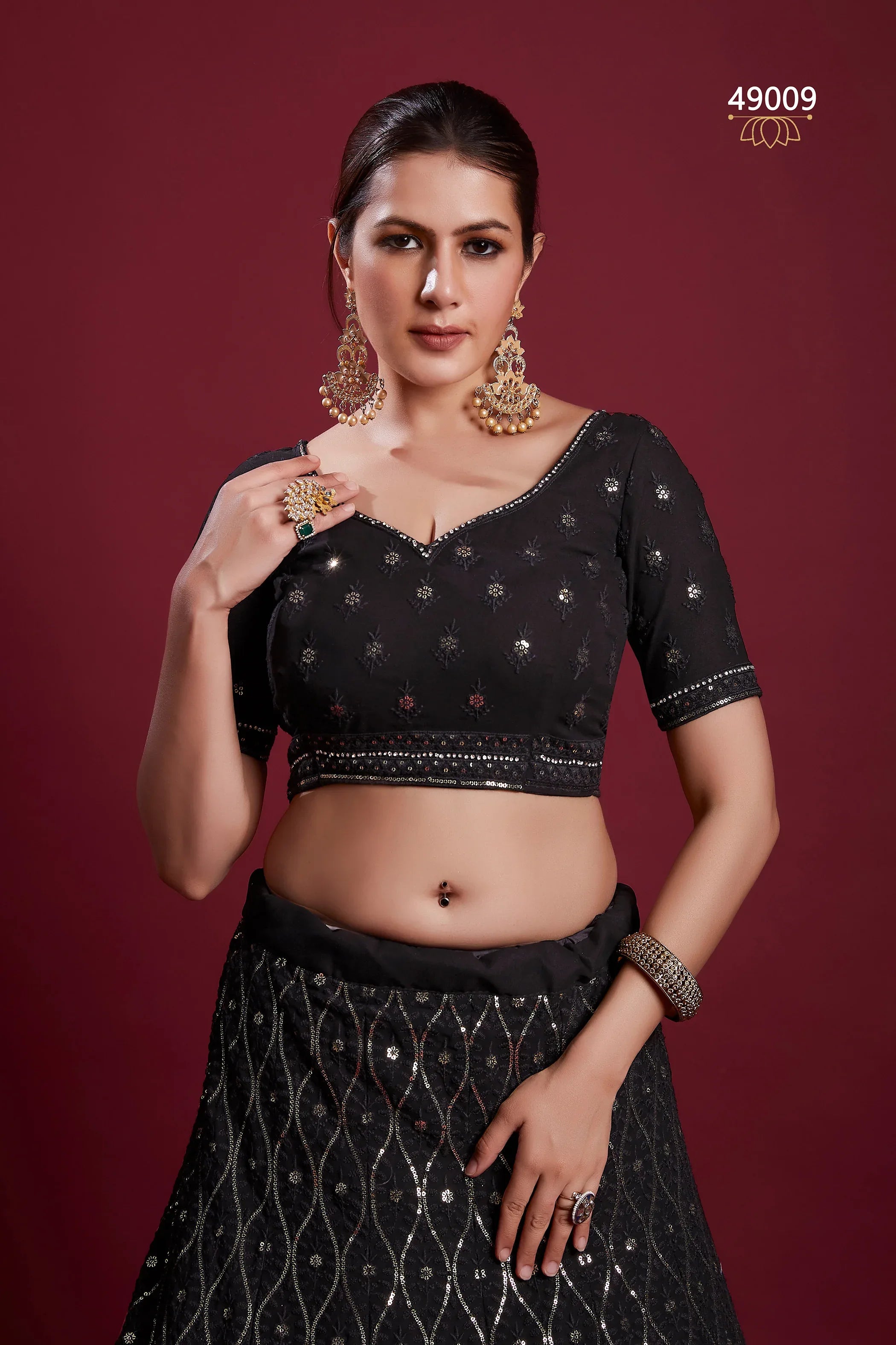 Poshak Vol 6 Designer Occasion Wear Lehenga D.No 49009 - Anant Exports