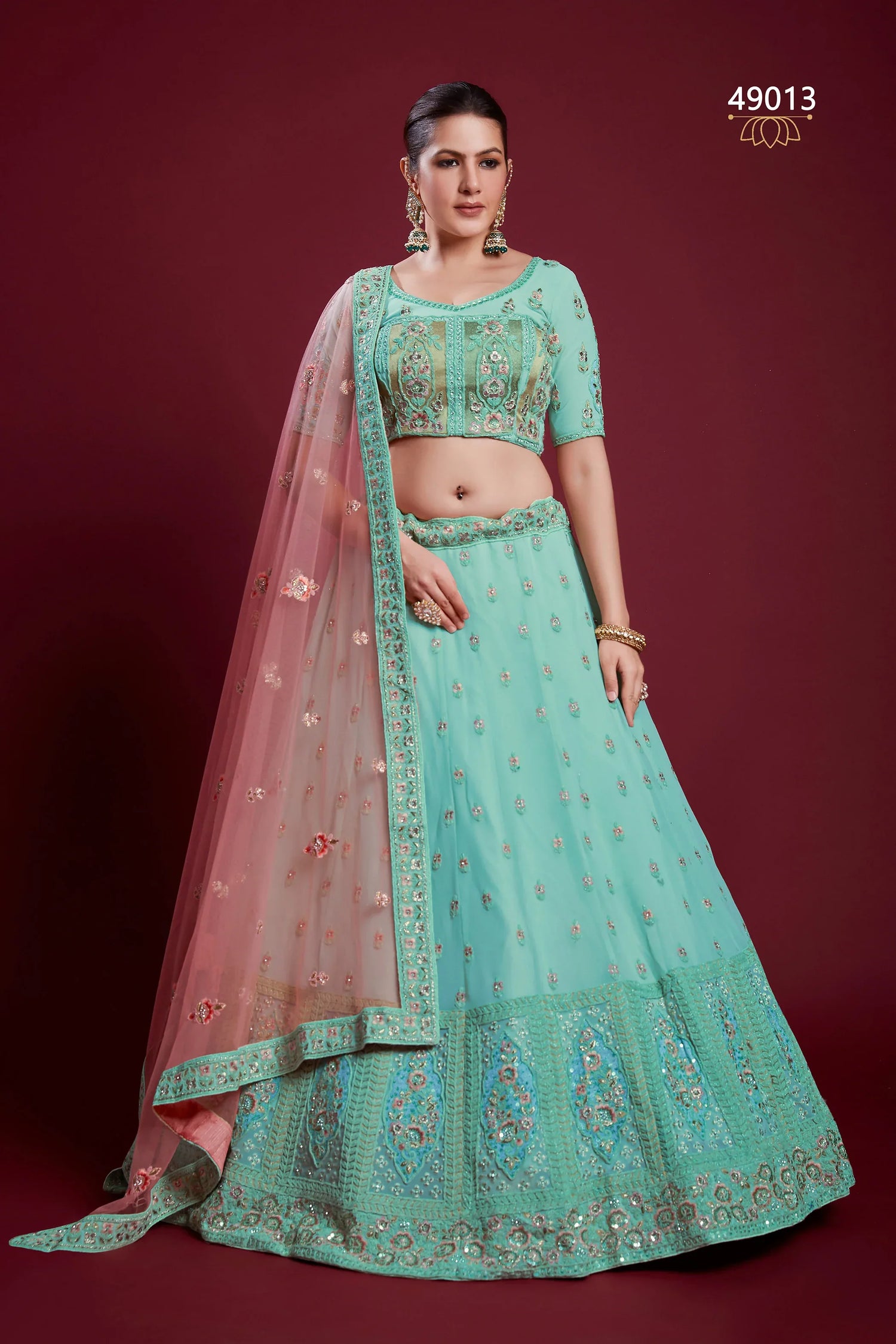 Poshak Vol 6 Designer Occasion Wear Lehenga D.No 49013 - Anant Exports