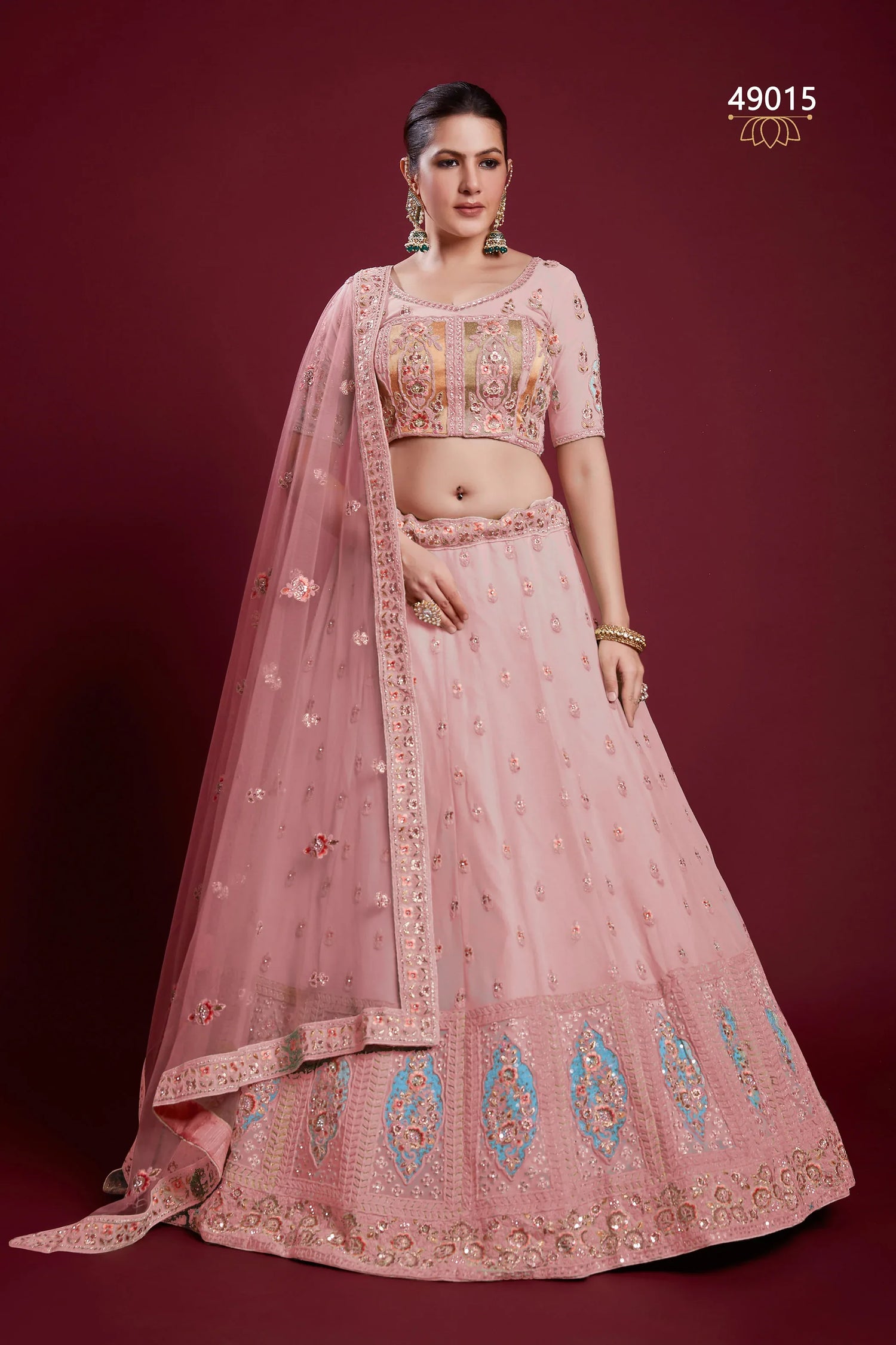 Poshak Vol 6 Designer Occasion Wear Lehenga D.No 49015 - Anant Exports
