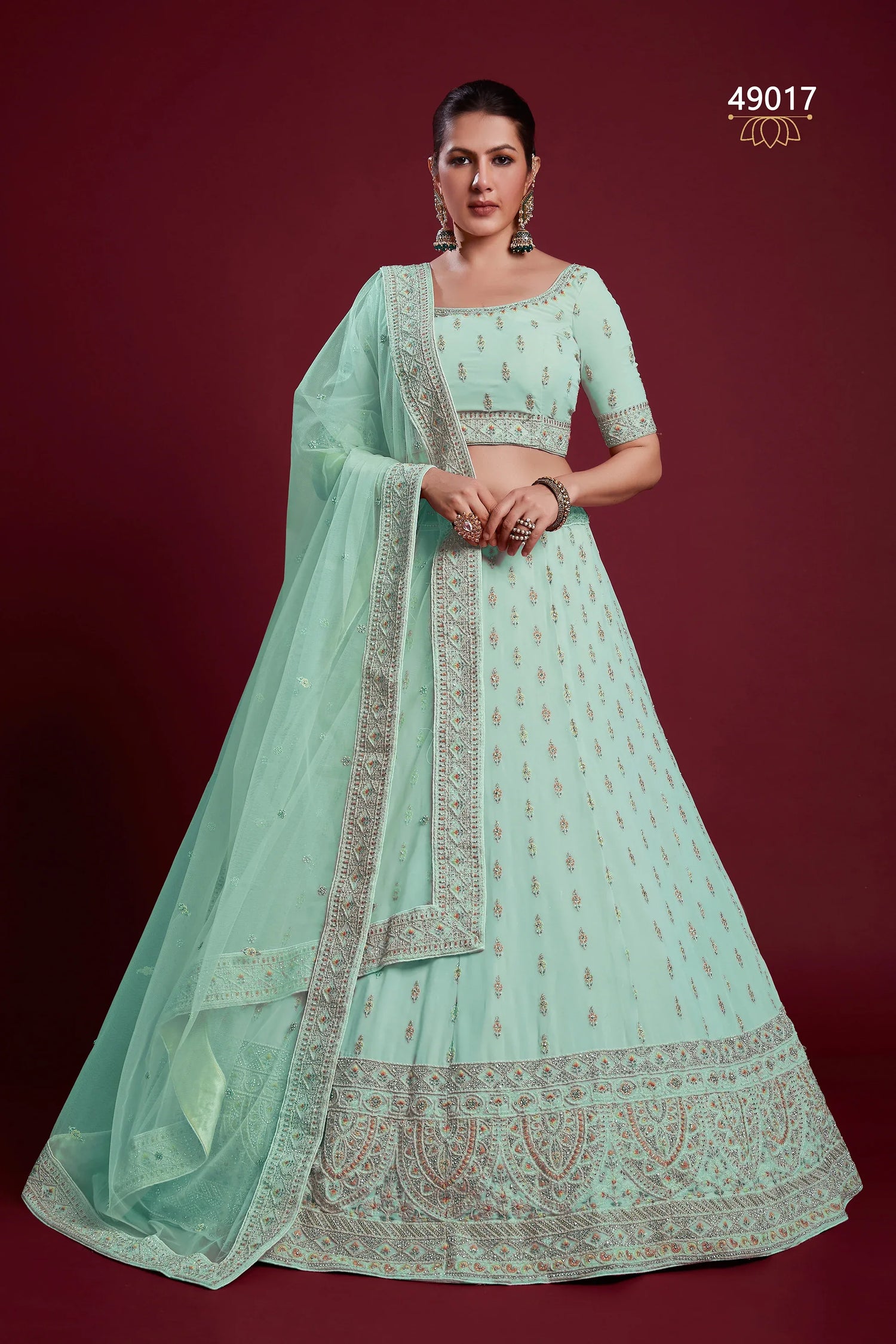 Poshak Vol 6 Designer Occasion Wear Lehenga D.No 49017 - Anant Exports