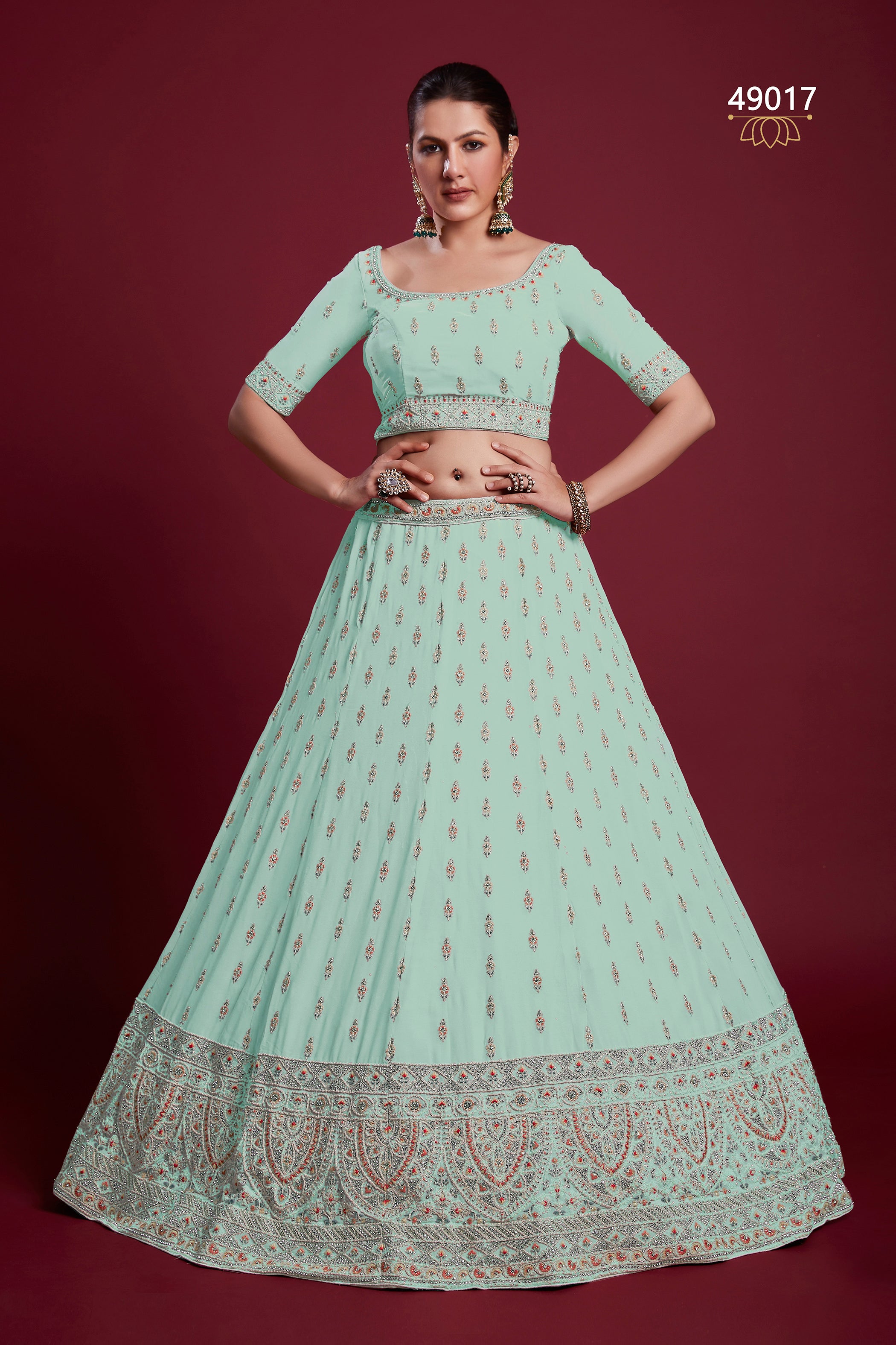 Poshak Vol 6 Designer Occasion Wear Lehenga D.No 49017