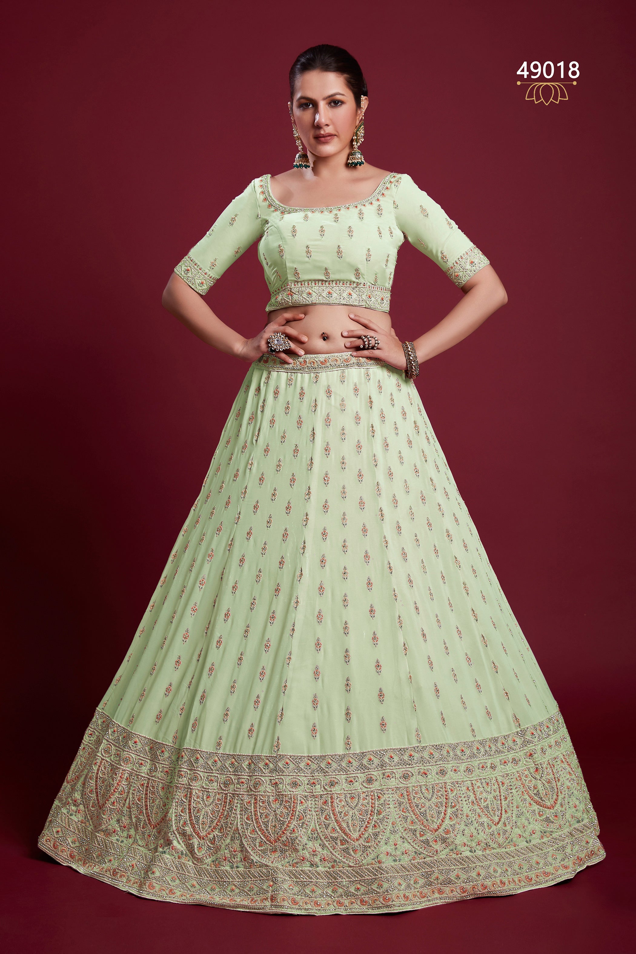 Poshak Vol 6 Designer Occasion Wear Lehenga D.No 49018