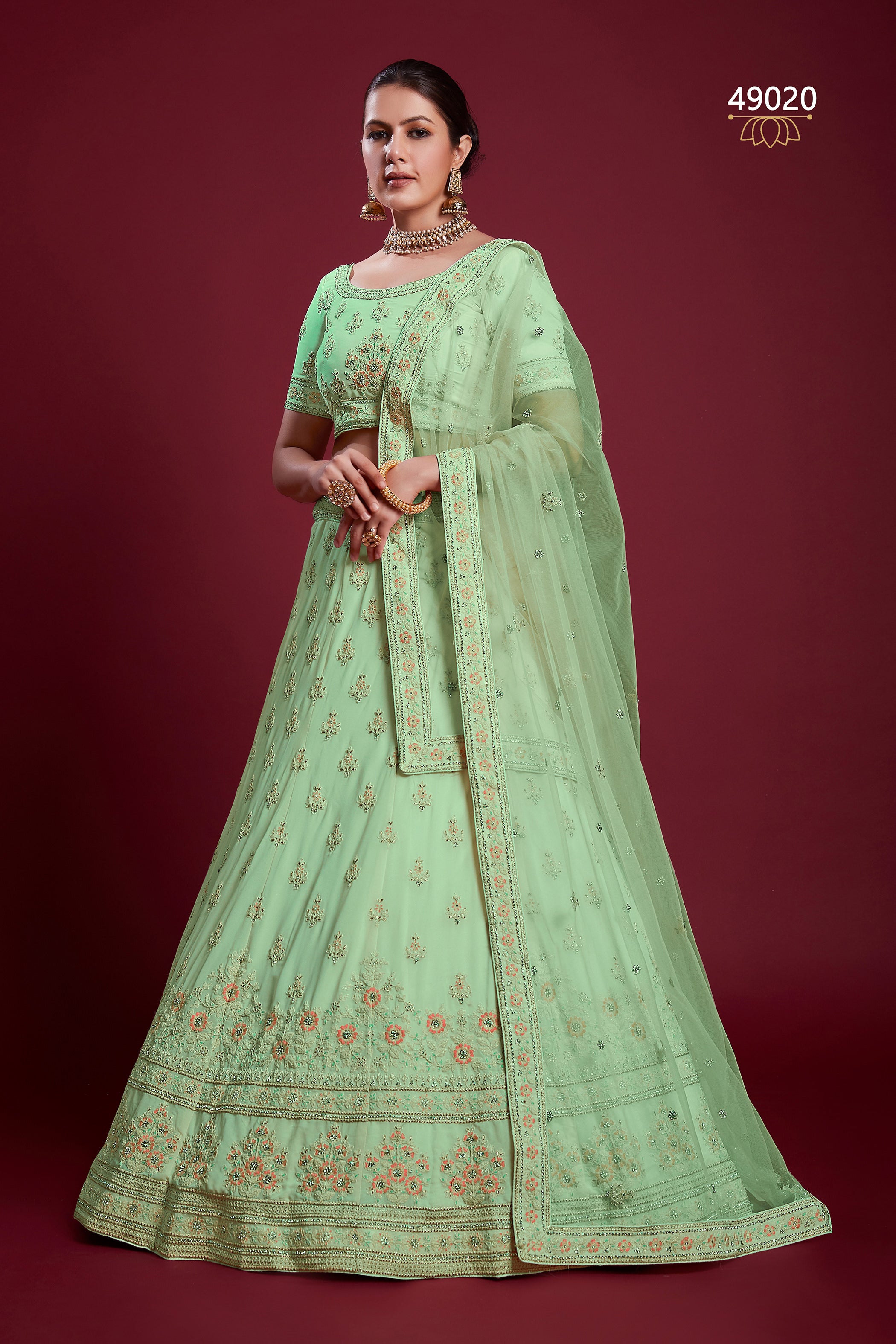 Poshak Vol 6 Designer Occasion Wear Lehenga D.No 49020