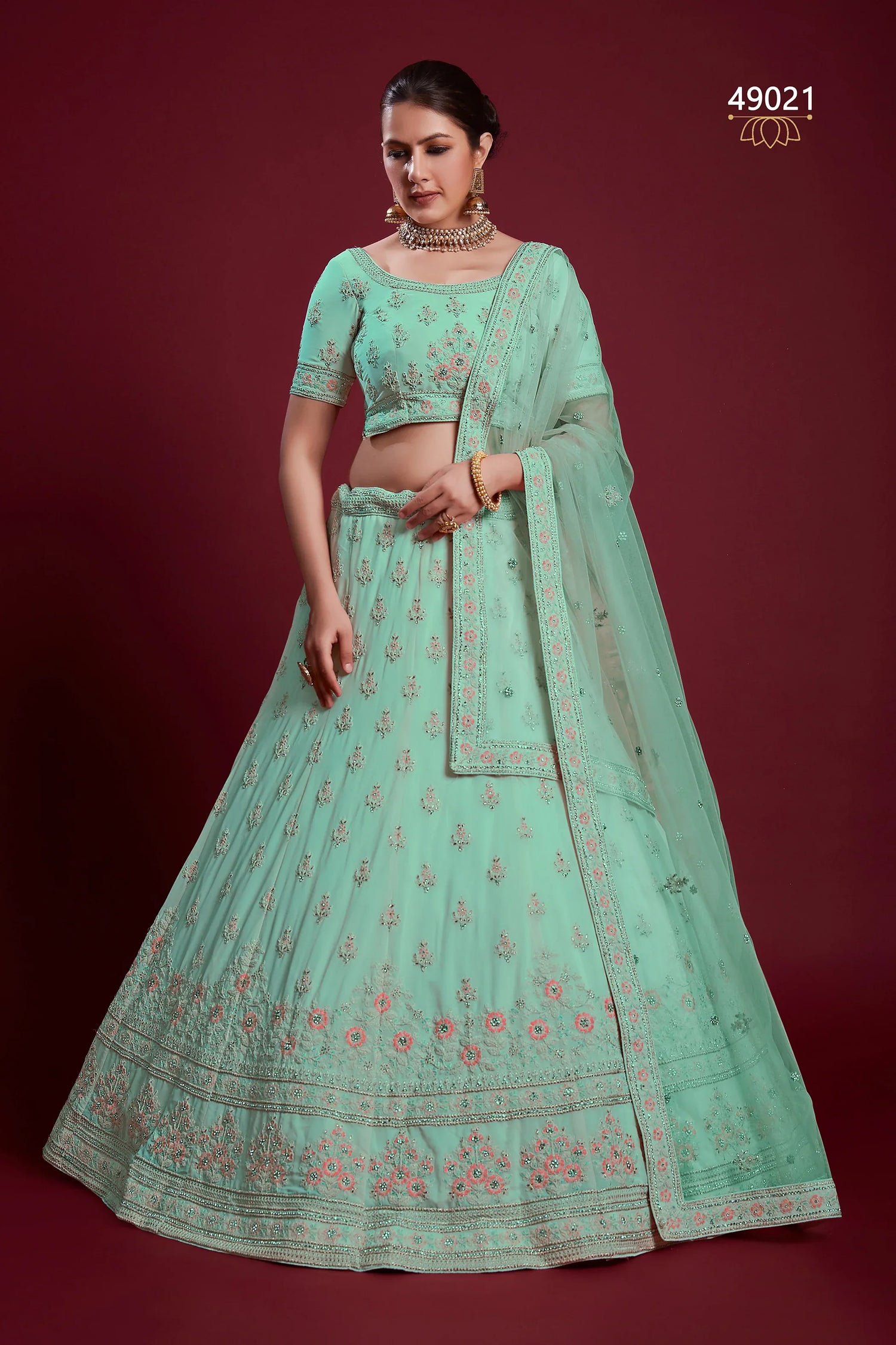 Poshak Vol 6 Designer Occasion Wear Lehenga D.No 49021 - Anant Exports