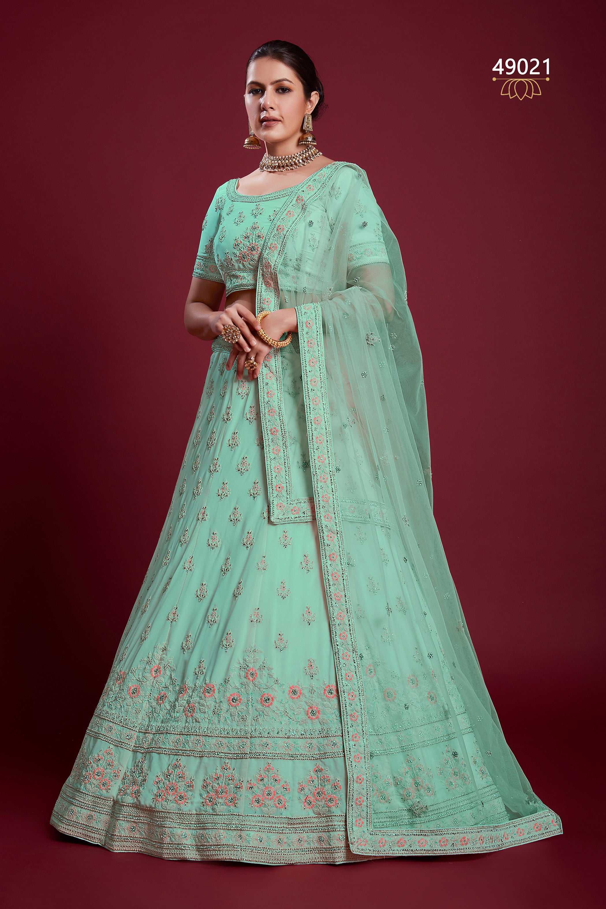 Poshak Vol 6 Designer Occasion Wear Lehenga D.No 49021