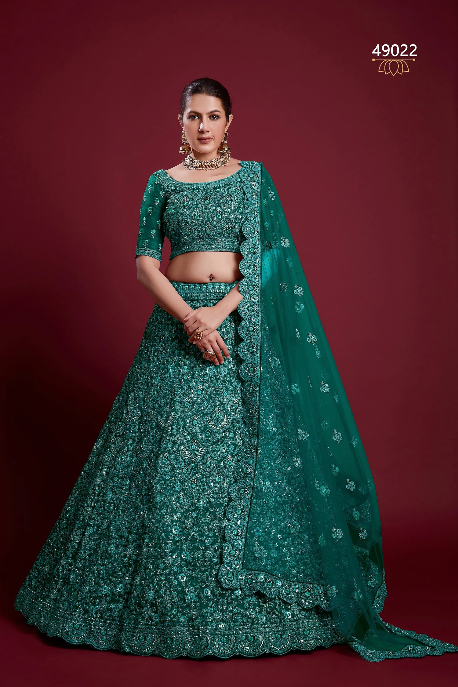 Poshak Vol 6 Designer Occasion Wear Lehenga D.No 49022 - Anant Exports