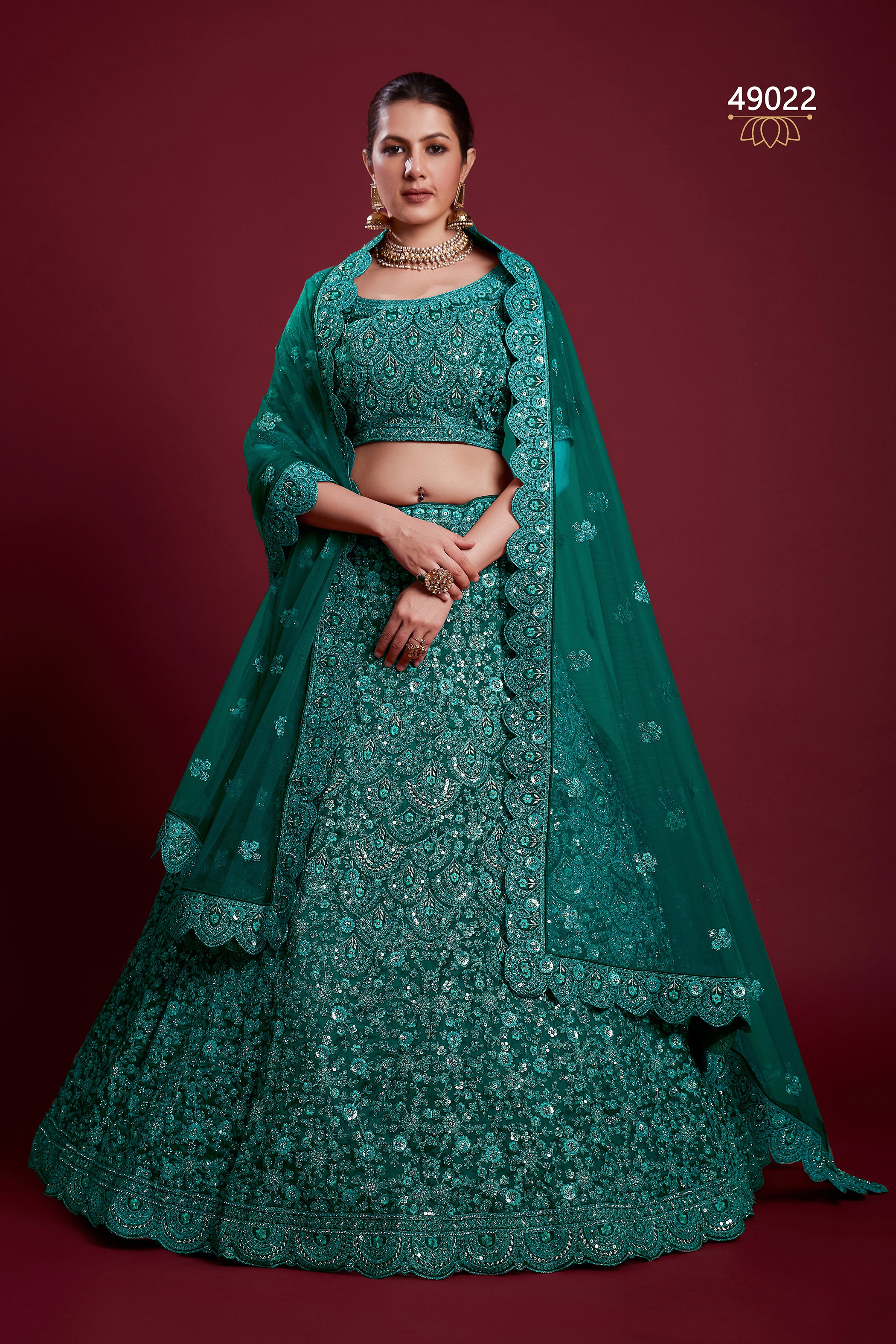 Poshak Vol 6 Designer Occasion Wear Lehenga D.No 49022