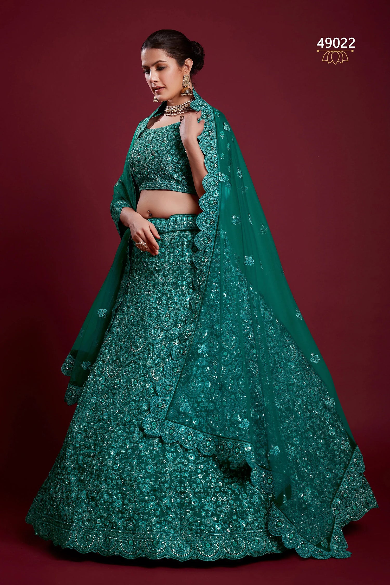 Poshak Vol 6 Designer Occasion Wear Lehenga D.No 49022 - Anant Exports