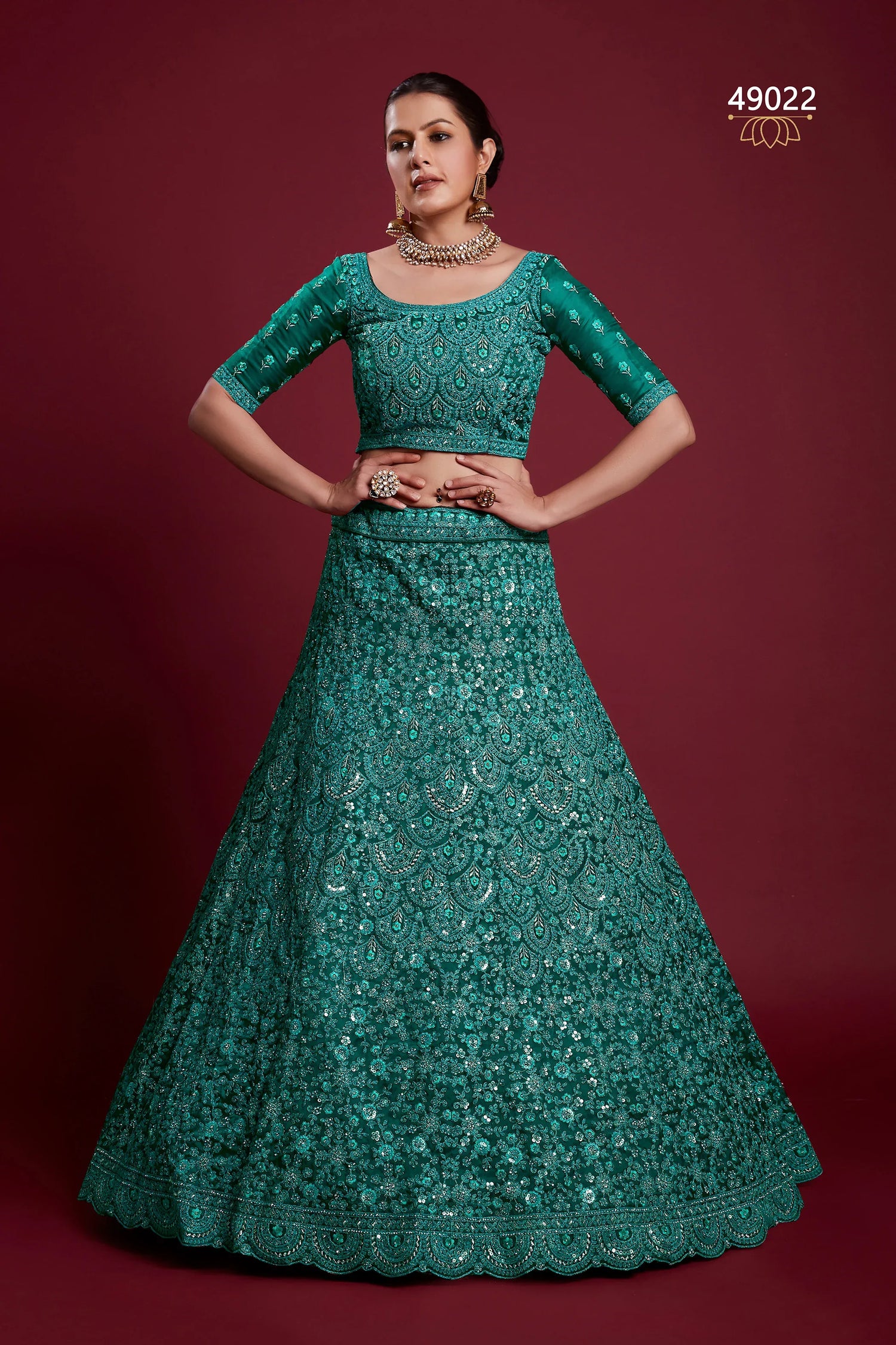 Poshak Vol 6 Designer Occasion Wear Lehenga D.No 49022 - Anant Exports