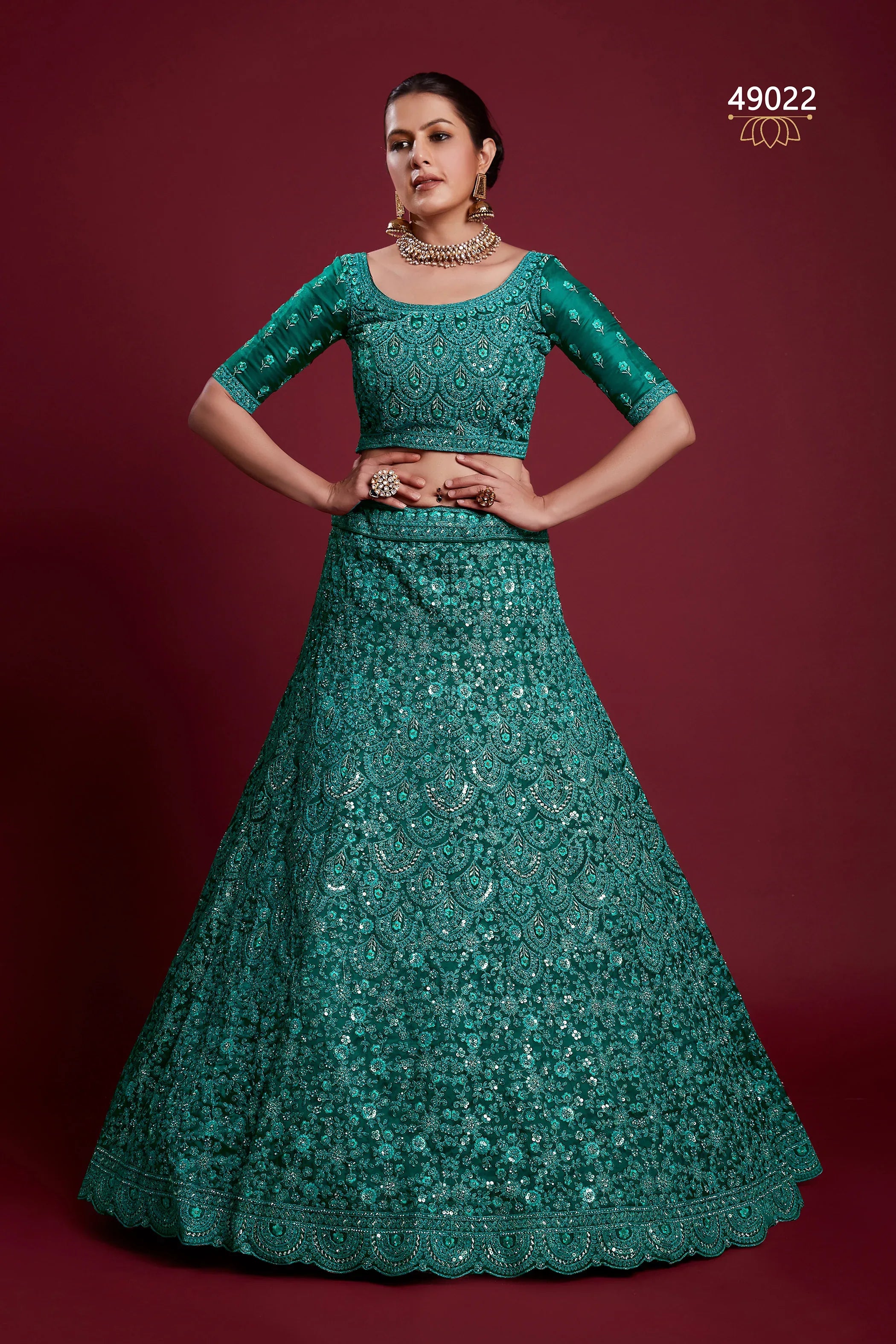 Poshak Vol 6 Designer Occasion Wear Lehenga D.No 49022 - Anant Exports