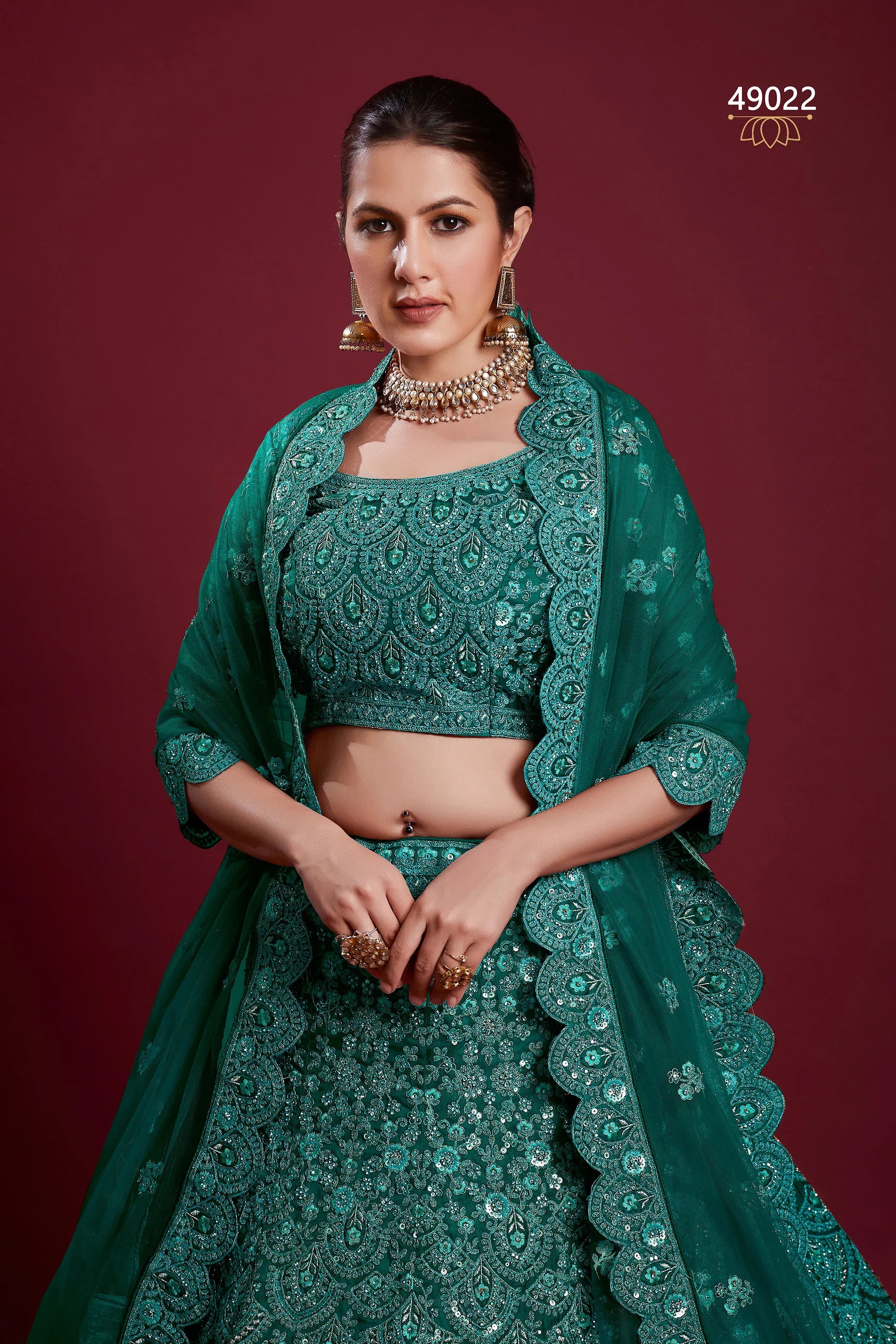 Poshak Vol 6 Designer Occasion Wear Lehenga D.No 49022 - Anant Exports