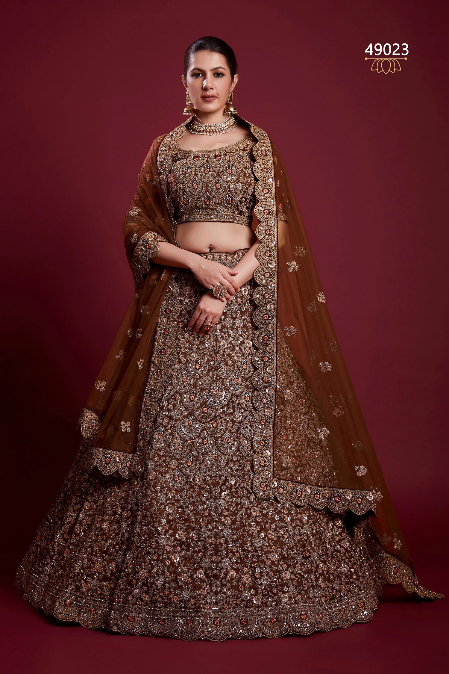 Poshak Vol 6 Designer Occasion Wear Lehenga D.No 49023 - Anant Exports