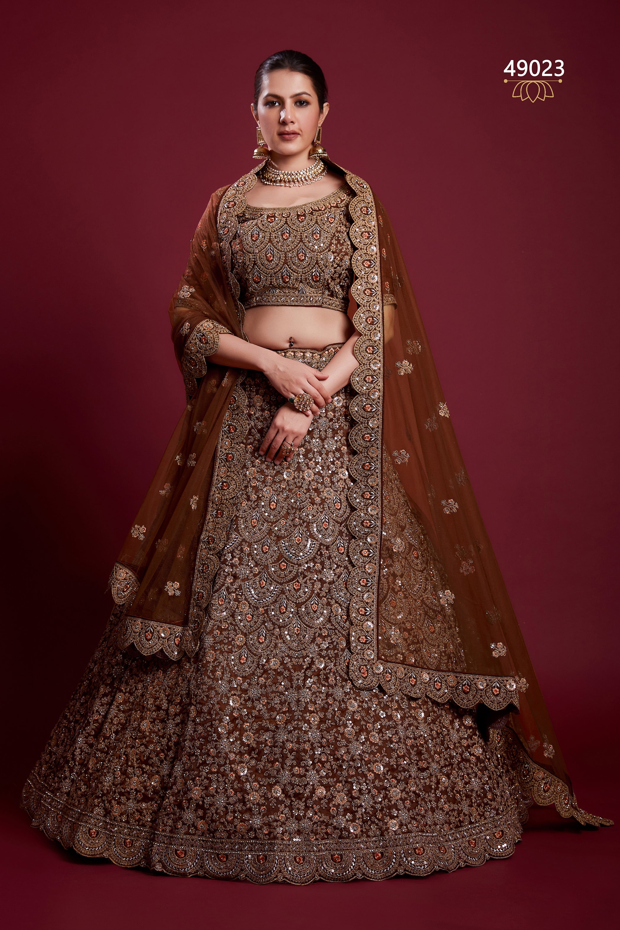 Poshak Vol 6 Designer Occasion Wear Lehenga D.No 49023