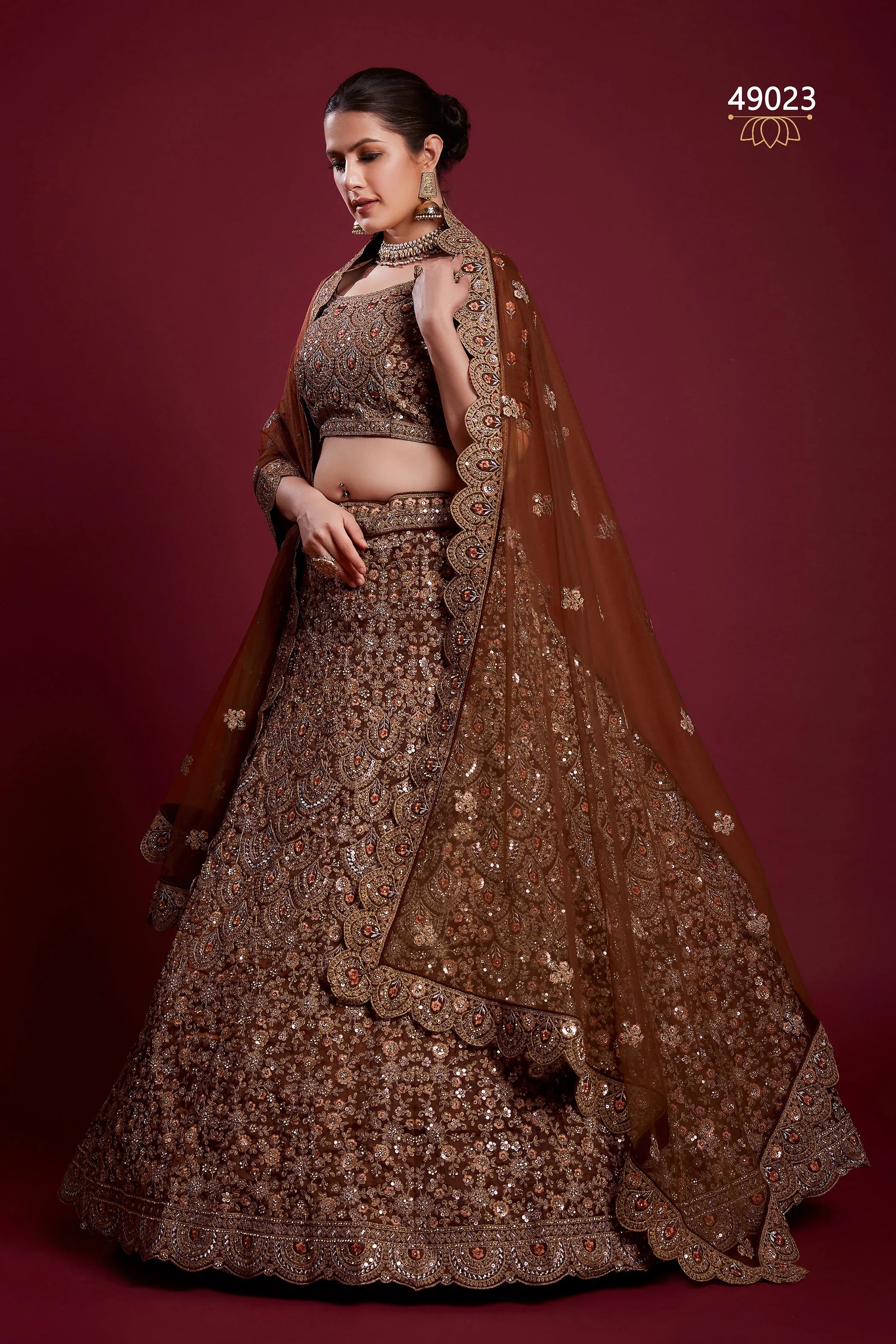 Poshak Vol 6 Designer Occasion Wear Lehenga D.No 49023 - Anant Exports