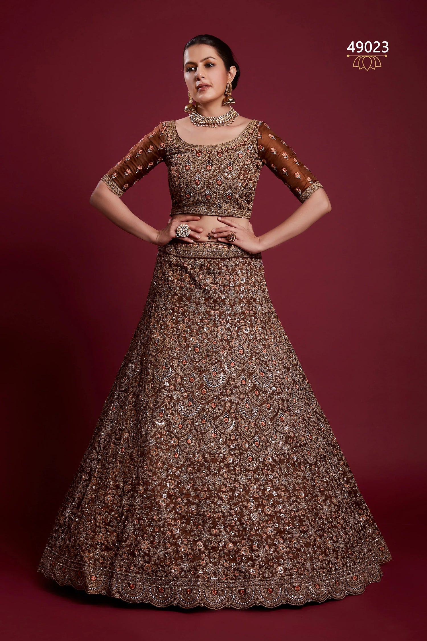 Poshak Vol 6 Designer Occasion Wear Lehenga D.No 49023 - Anant Exports