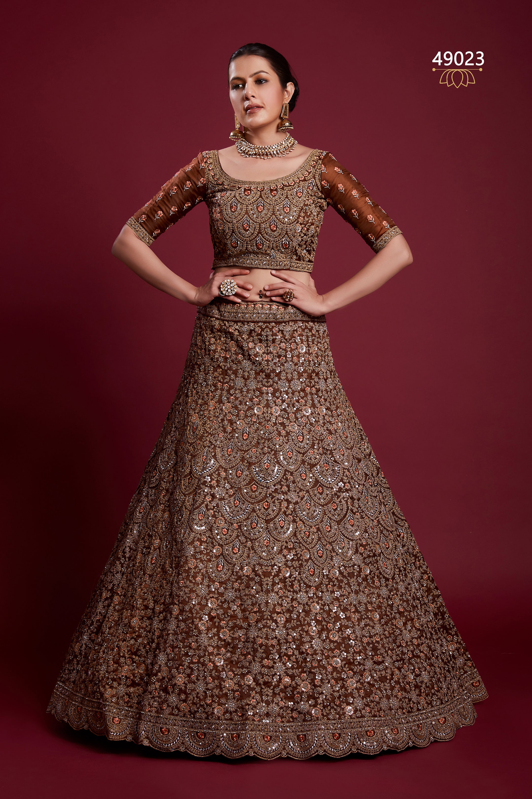 Poshak Vol 6 Designer Occasion Wear Lehenga D.No 49023
