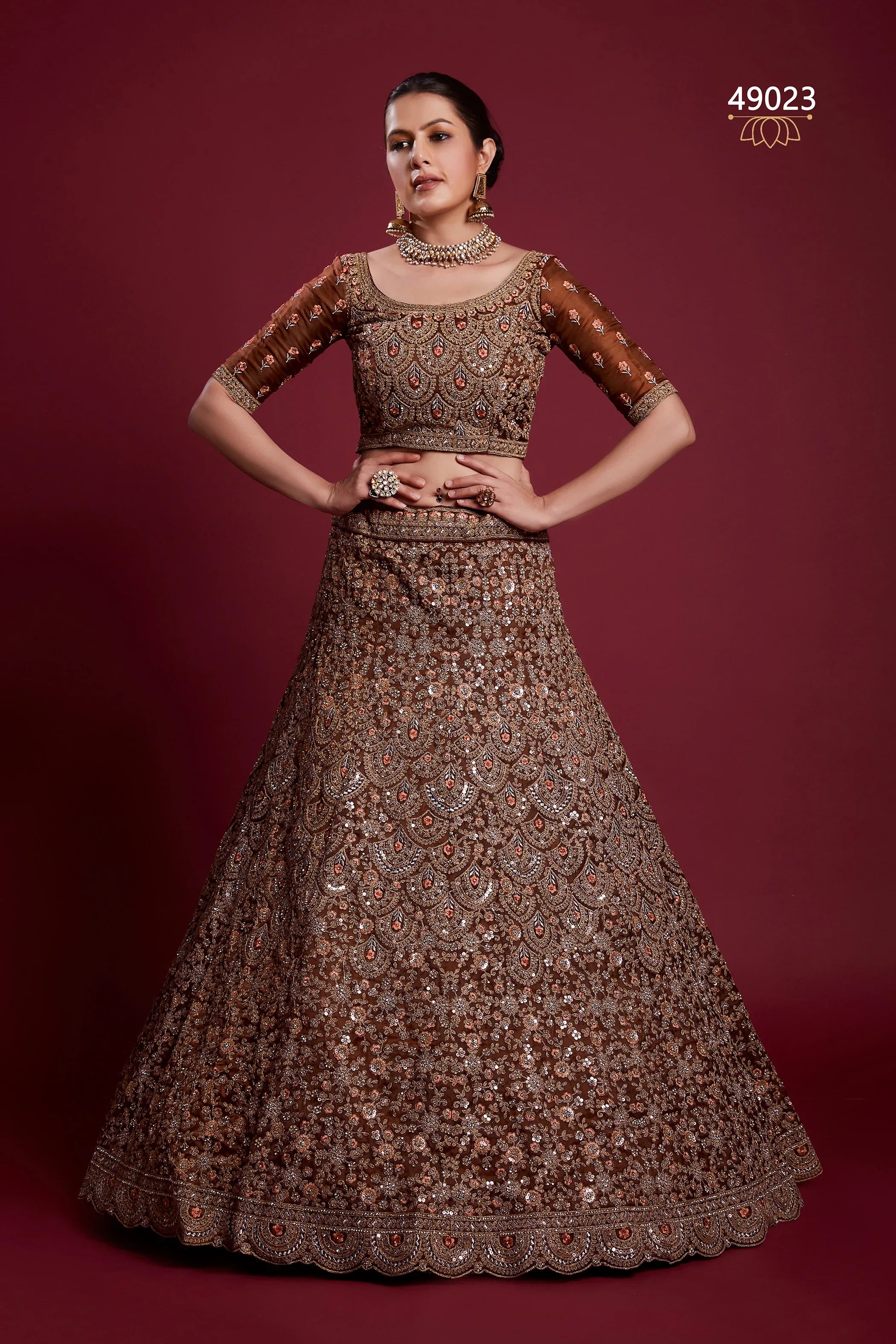 Poshak Vol 6 Designer Occasion Wear Lehenga D.No 49023 - Anant Exports