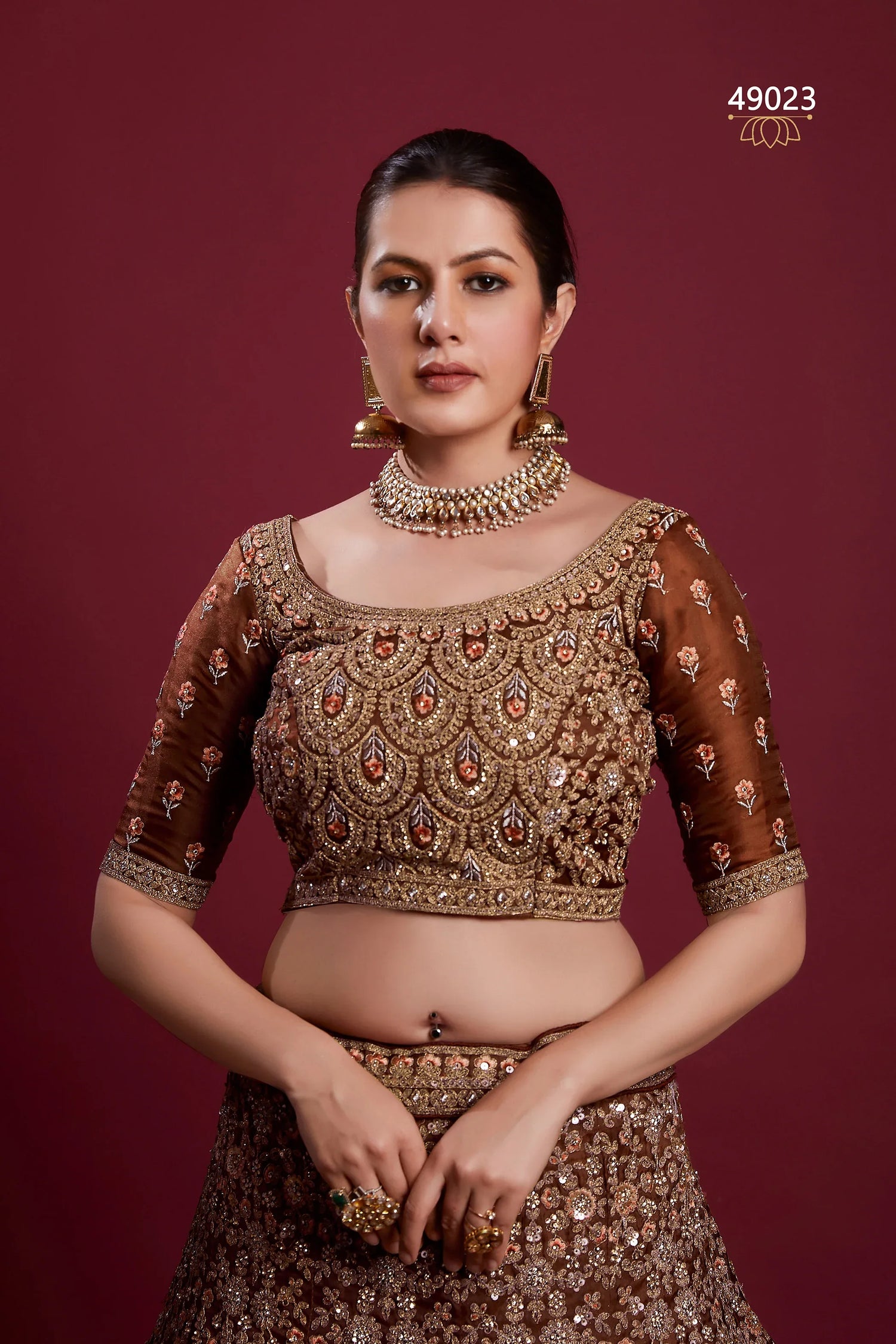 Poshak Vol 6 Designer Occasion Wear Lehenga D.No 49023 - Anant Exports