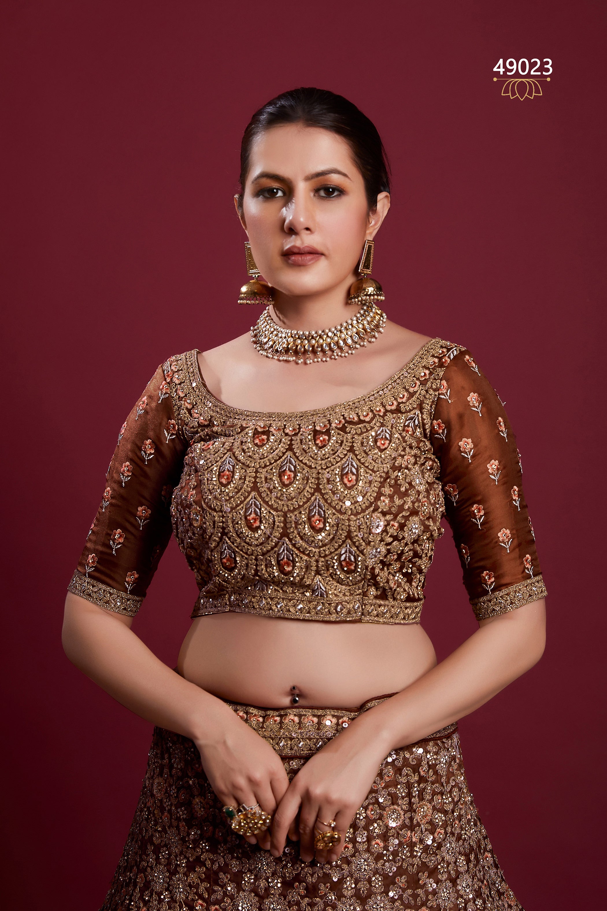 Poshak Vol 6 Designer Occasion Wear Lehenga D.No 49023