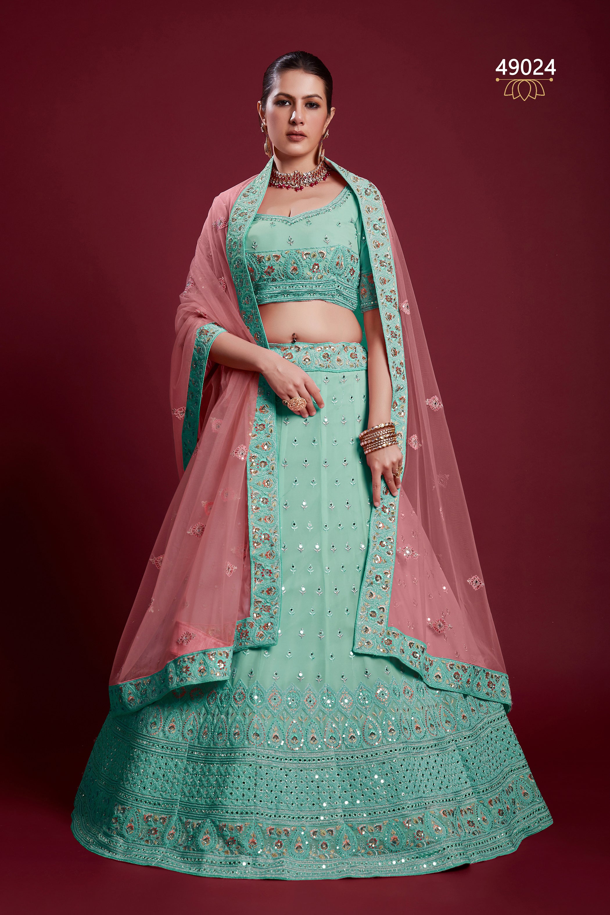 Poshak Vol 6 Designer Occasion Wear Lehenga D.No 49024
