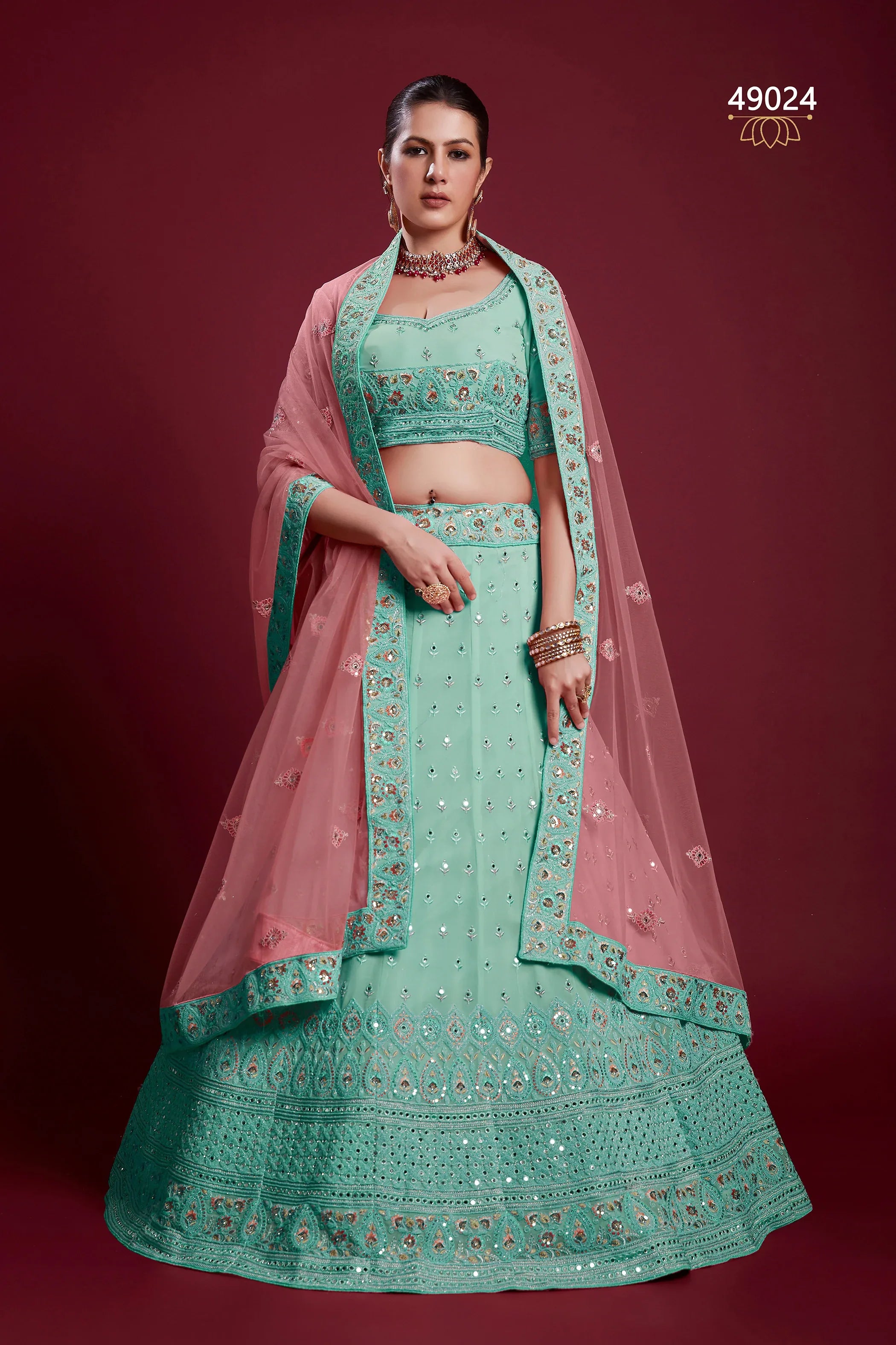 Poshak Vol 6 Designer Occasion Wear Lehenga D.No 49024 - Anant Exports