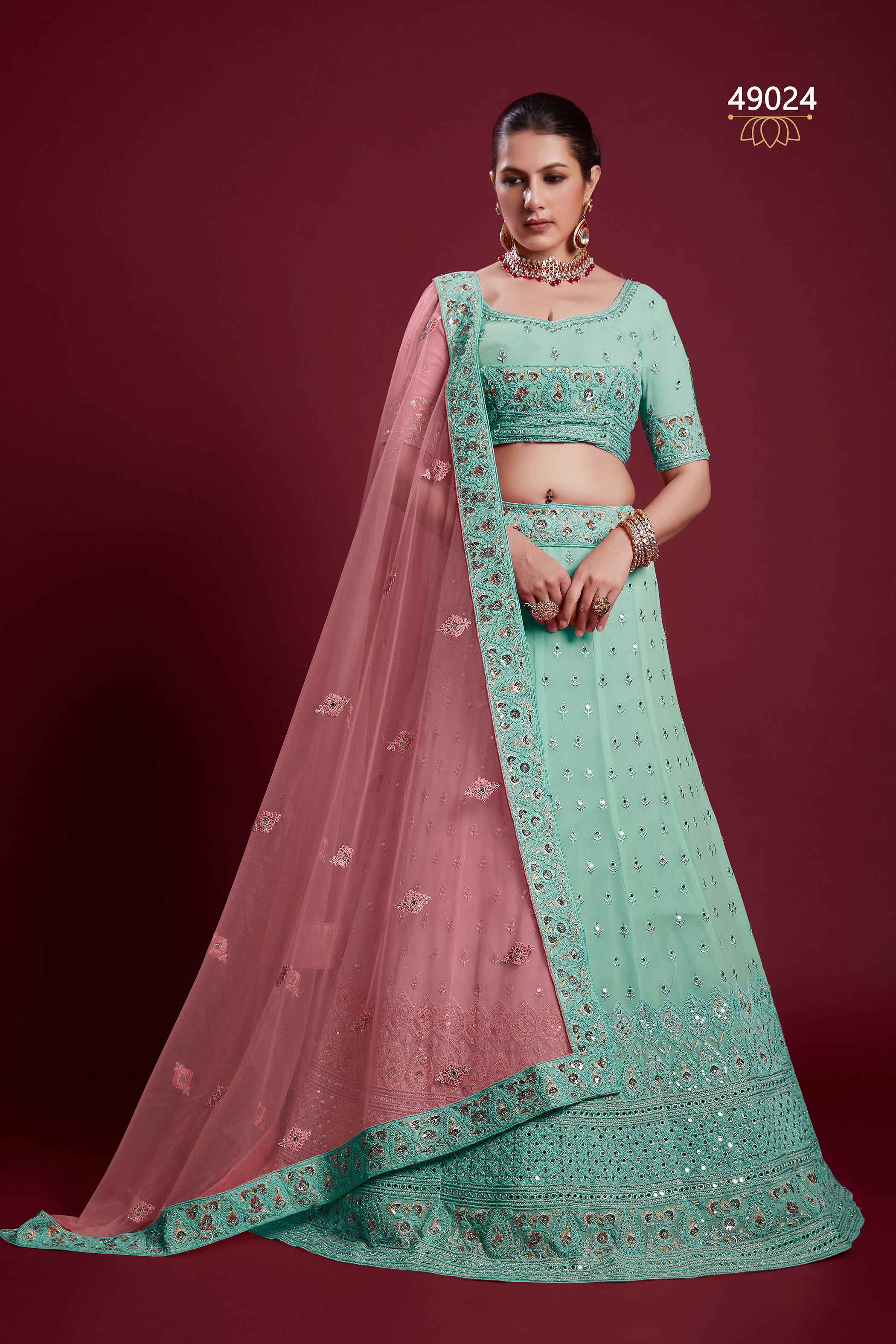 Poshak Vol 6 Designer Occasion Wear Lehenga D.No 49024