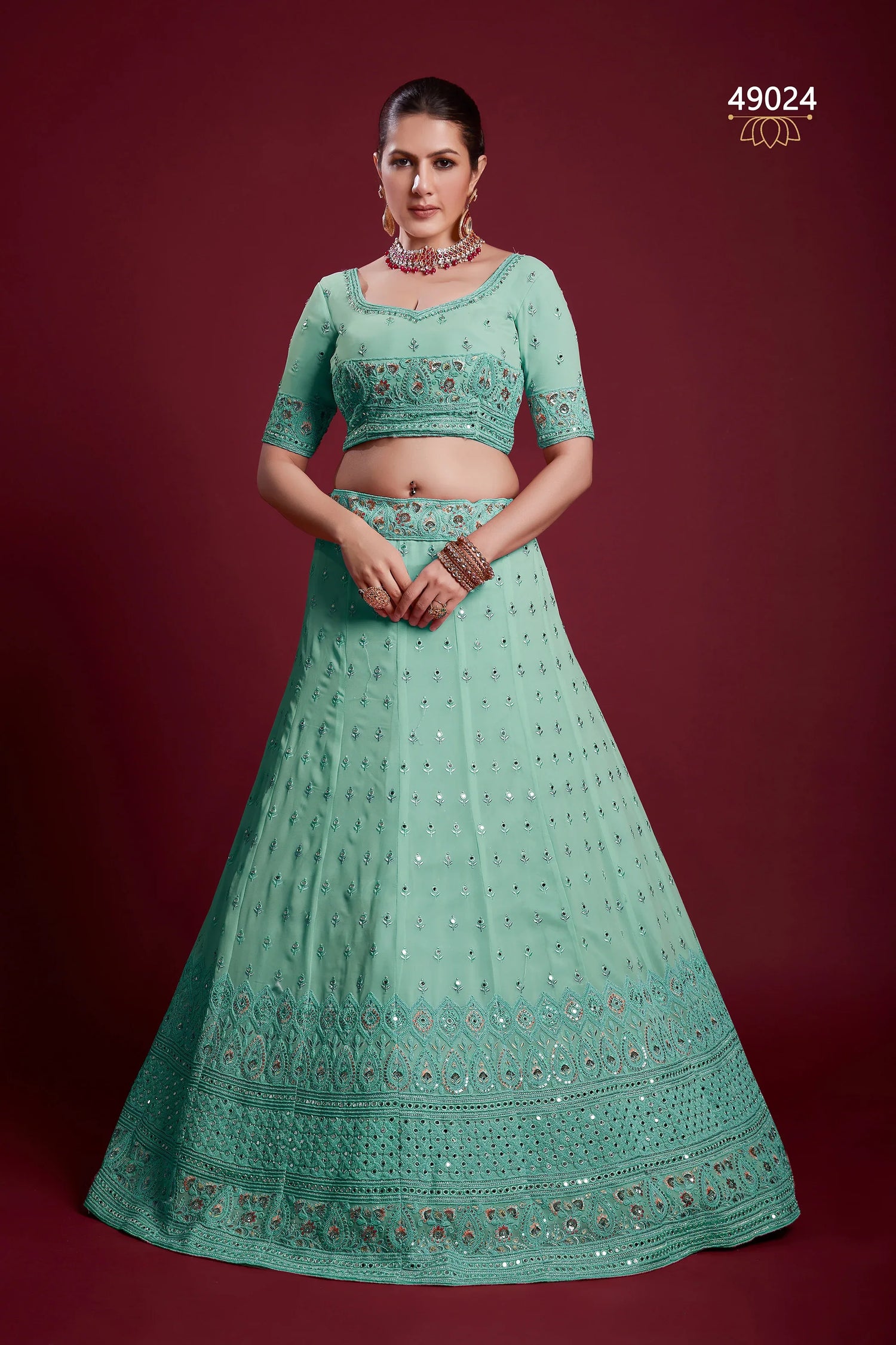 Poshak Vol 6 Designer Occasion Wear Lehenga D.No 49024 - Anant Exports