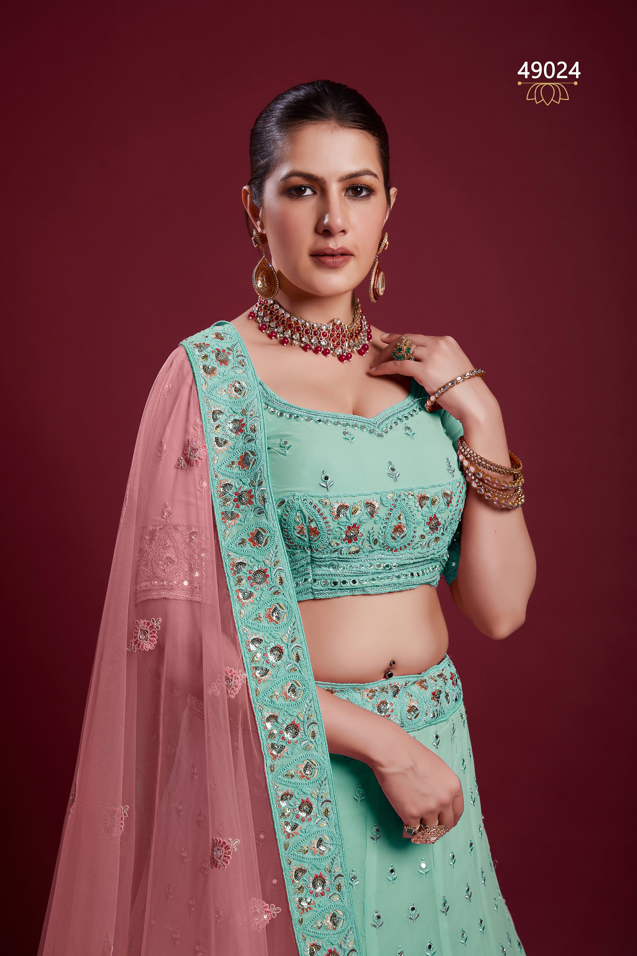 Poshak Vol 6 Designer Occasion Wear Lehenga D.No 49024