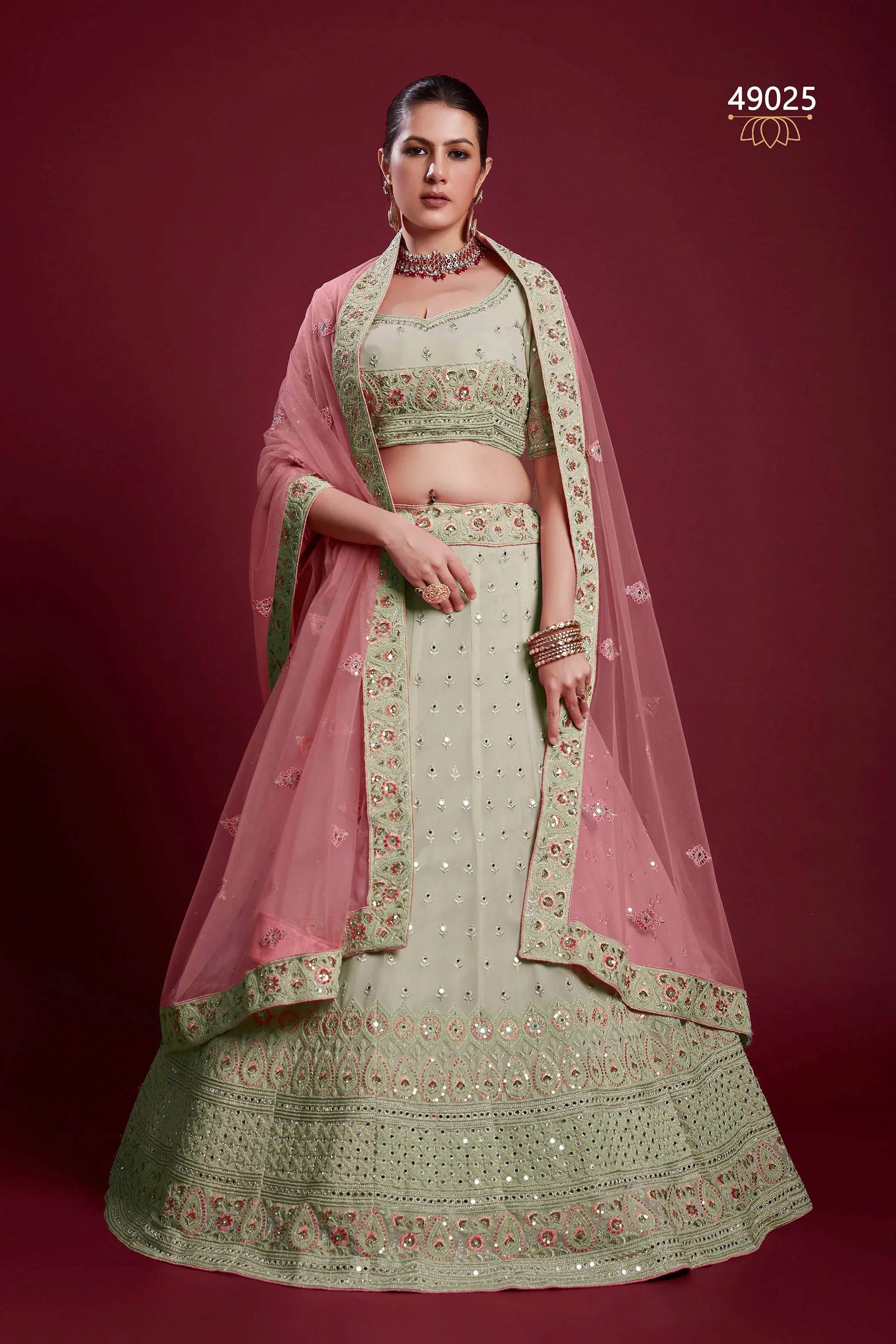 Poshak Vol 6 Designer Occasion Wear Lehenga D.No 49025 - Anant Exports