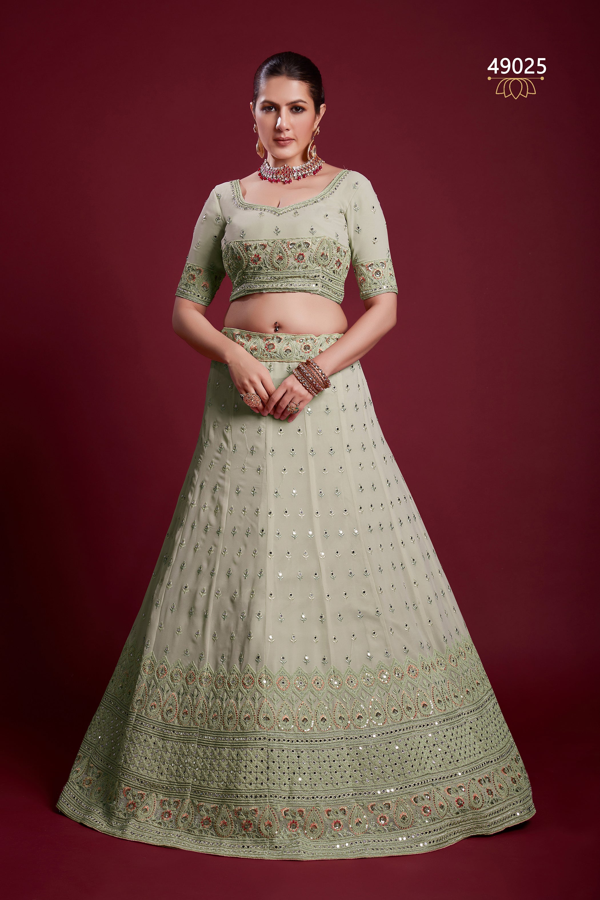 Poshak Vol 6 Designer Occasion Wear Lehenga D.No 49025