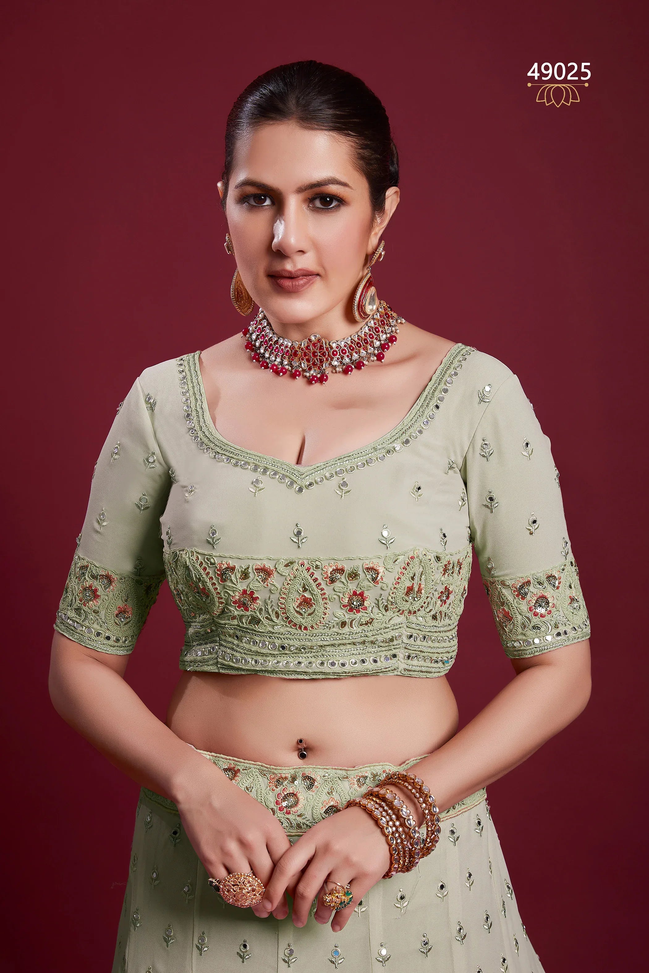 Poshak Vol 6 Designer Occasion Wear Lehenga D.No 49025 - Anant Exports