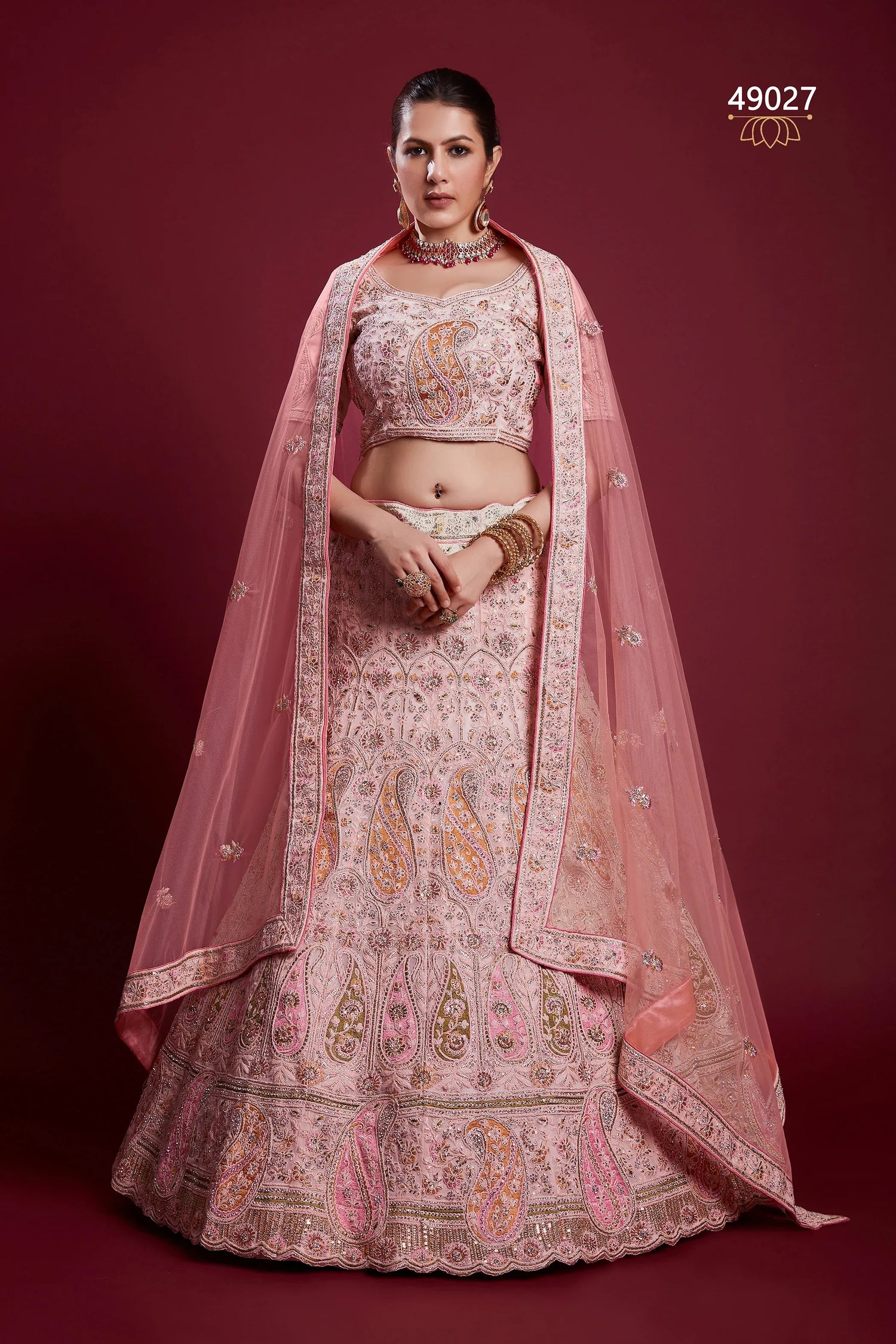 Poshak Vol 6 Designer Occasion Wear Lehenga D.No 49027 - Anant Exports