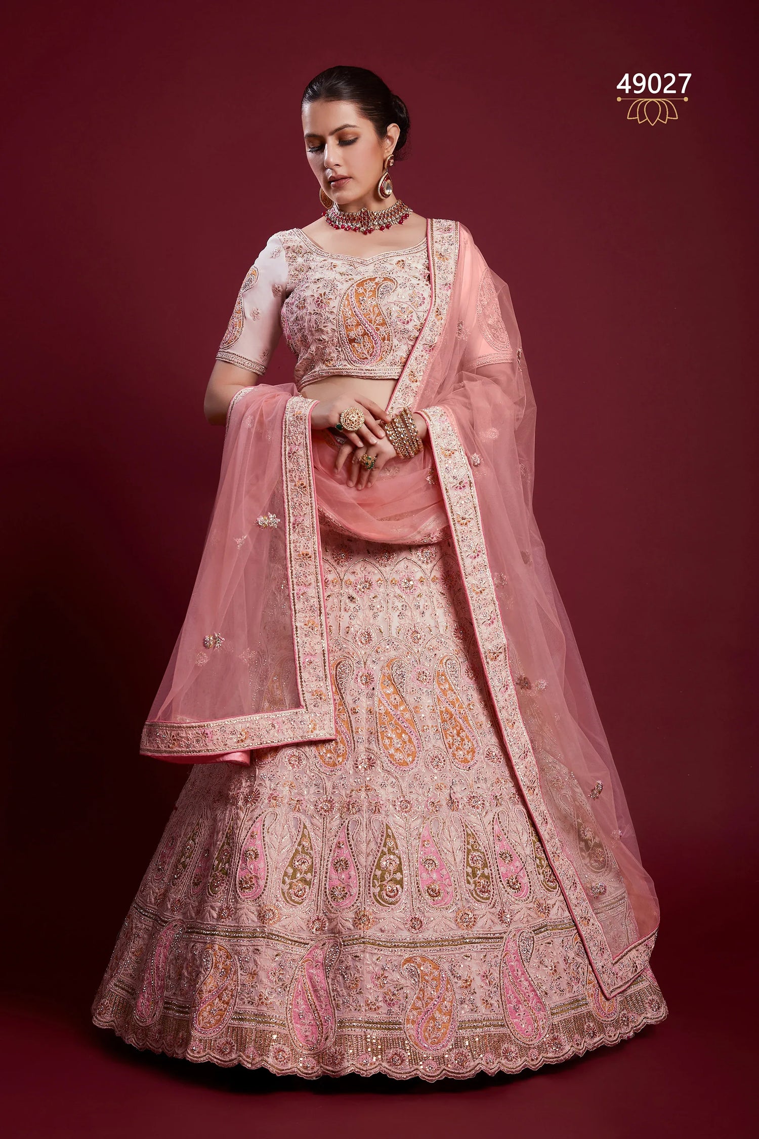 Poshak Vol 6 Designer Occasion Wear Lehenga D.No 49027 - Anant Exports
