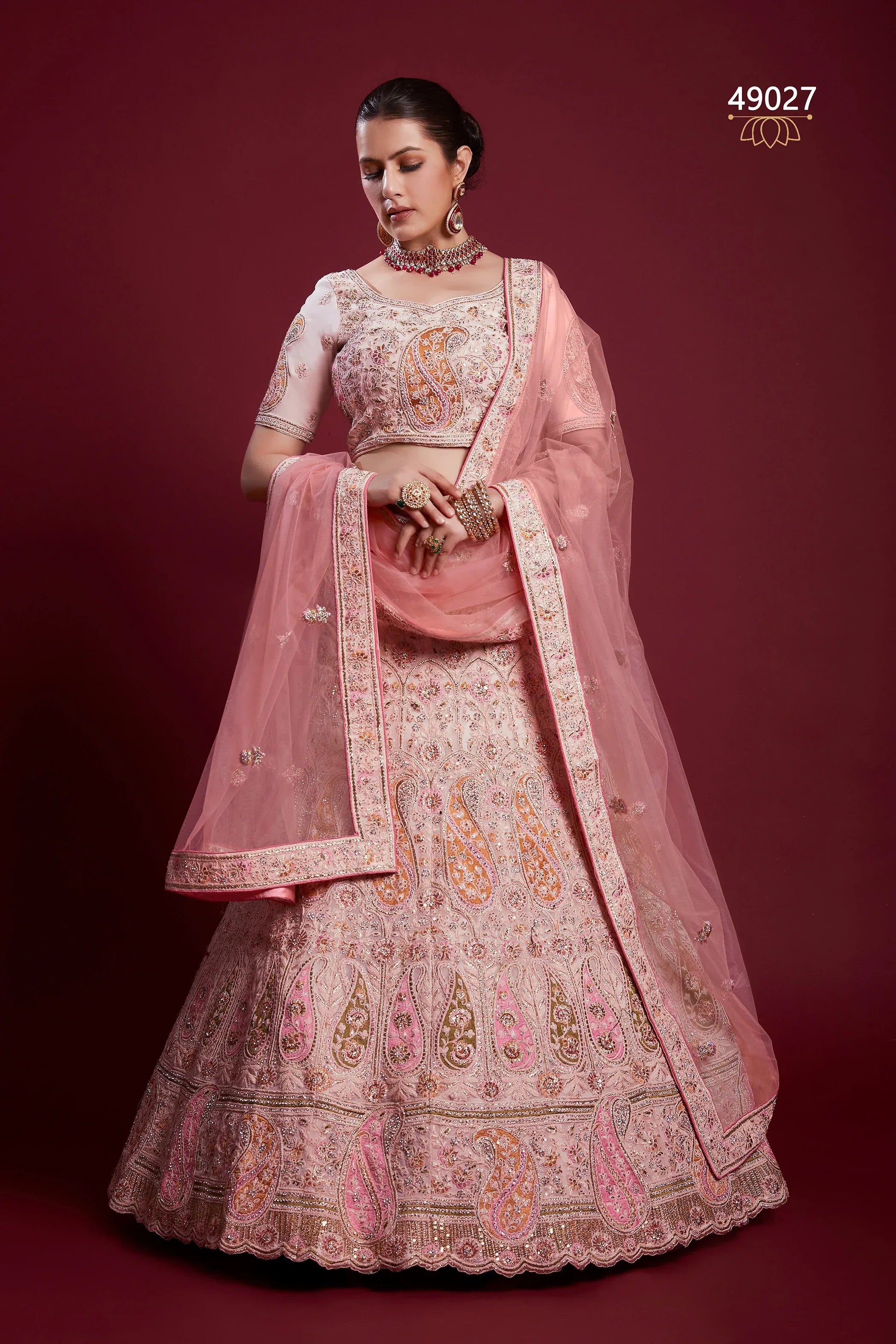 Poshak Vol 6 Designer Occasion Wear Lehenga D.No 49027 - Anant Exports