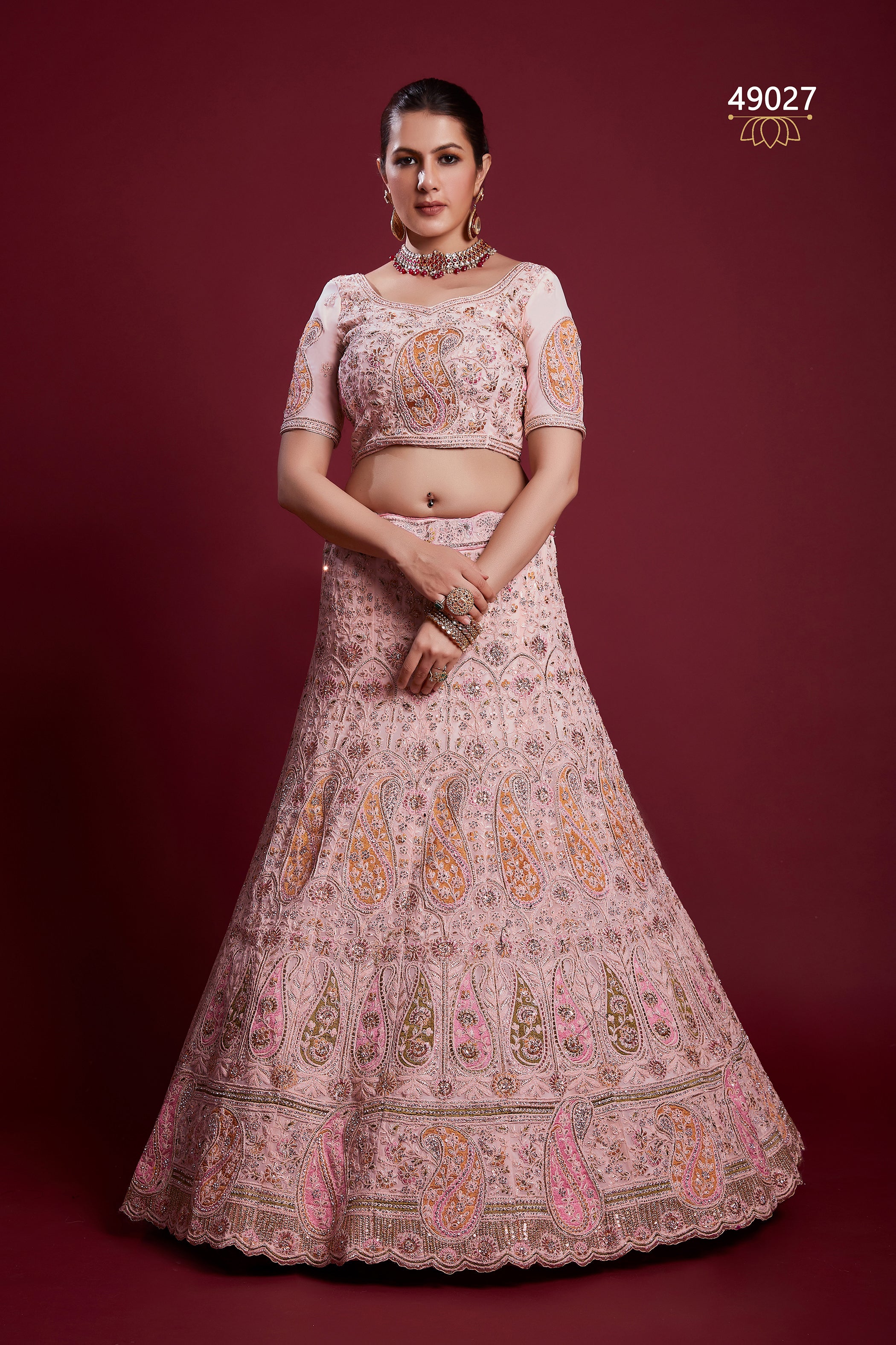 Poshak Vol 6 Designer Occasion Wear Lehenga D.No 49027