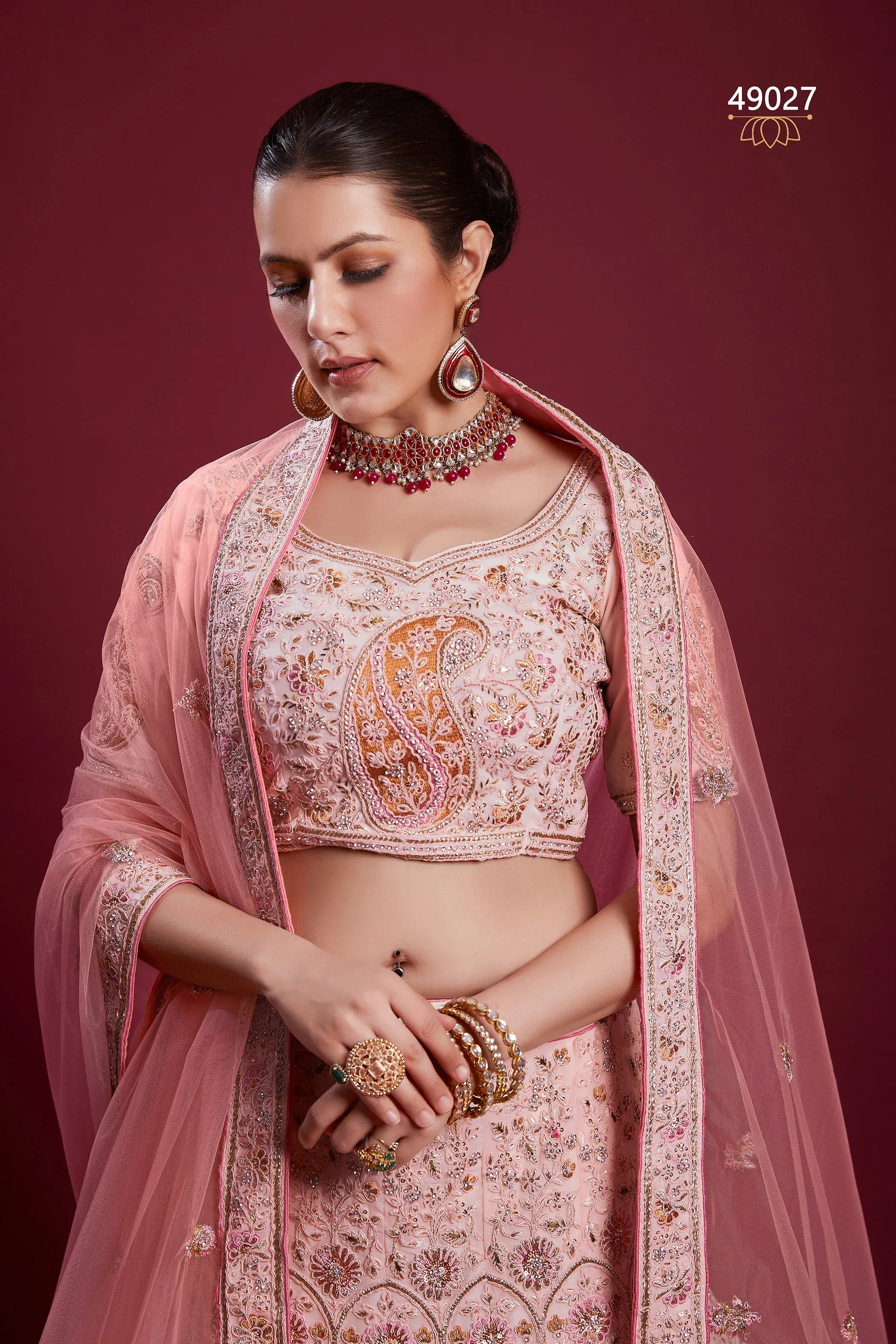 Poshak Vol 6 Designer Occasion Wear Lehenga D.No 49027 - Anant Exports