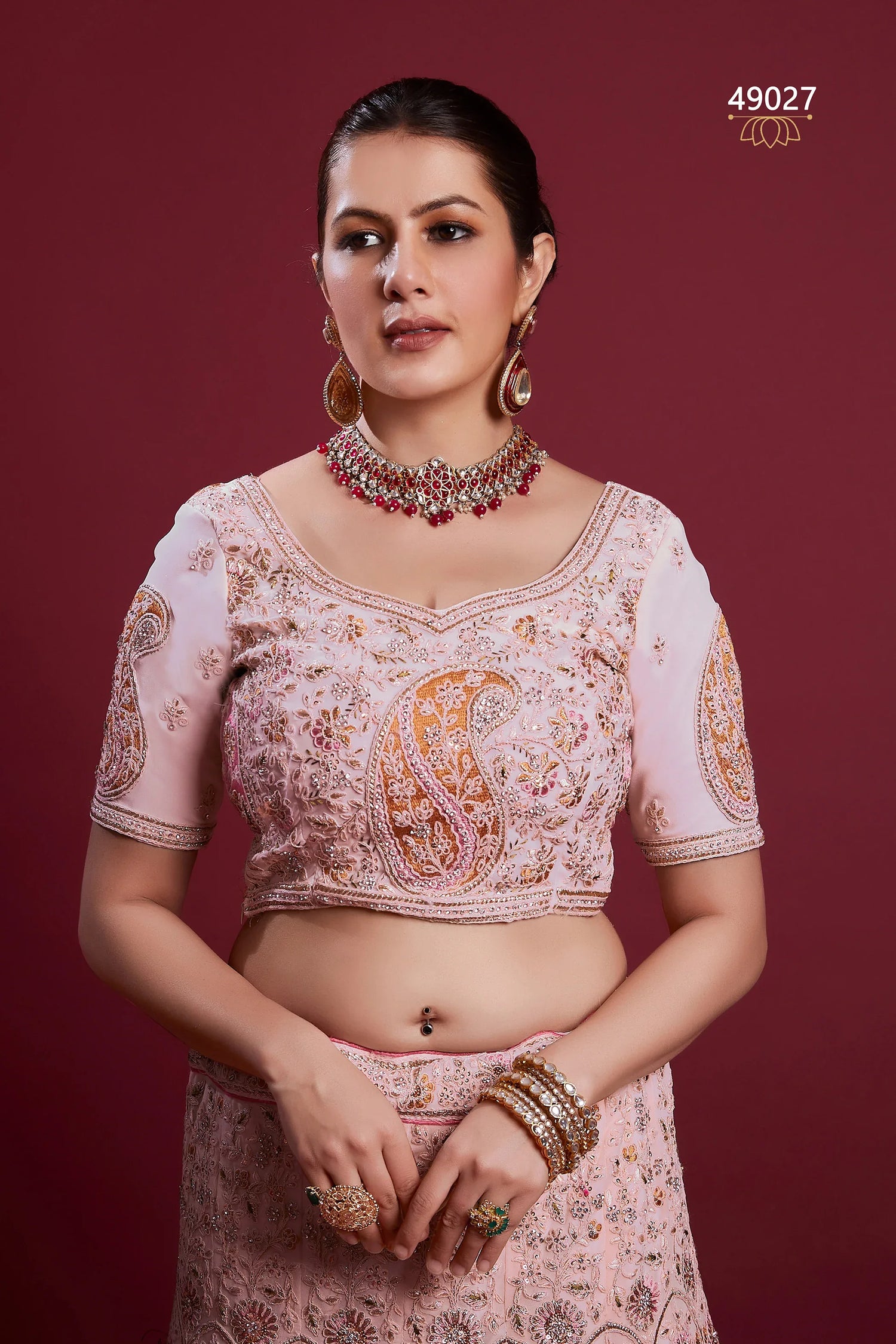 Poshak Vol 6 Designer Occasion Wear Lehenga D.No 49027 - Anant Exports