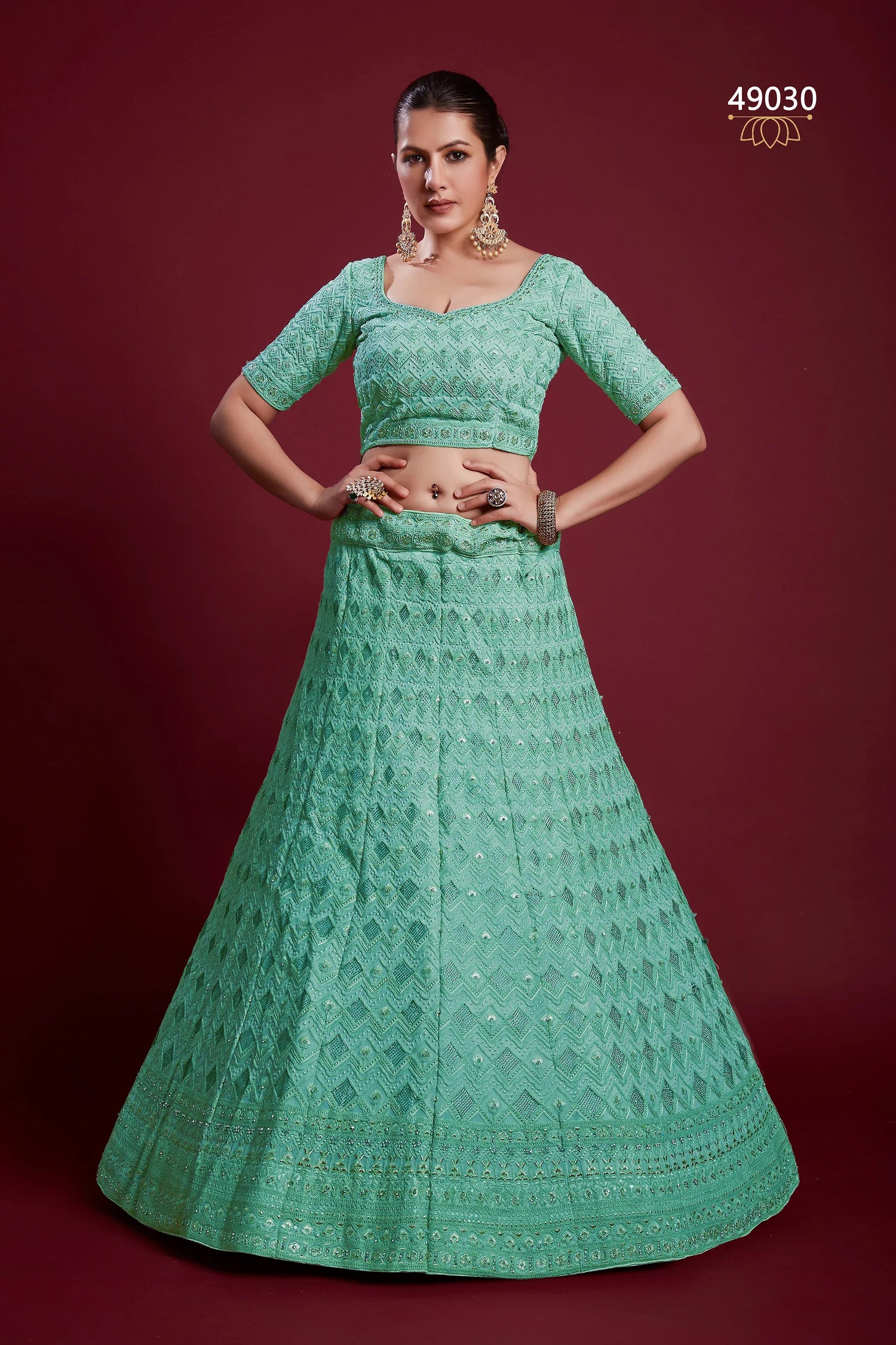 Poshak Vol 6 Designer Occasion Wear Lehenga D.No 49030 - Anant Exports